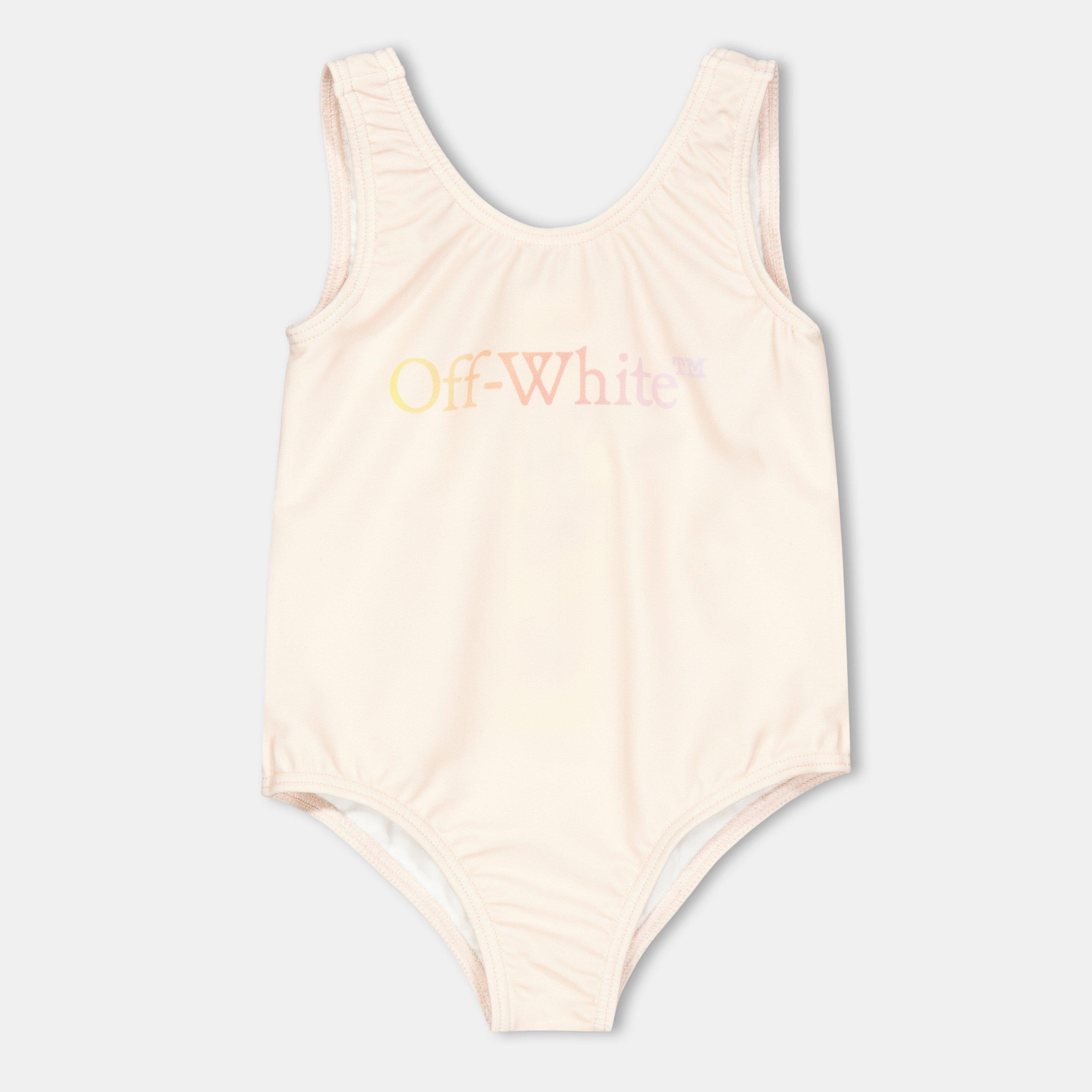 Pink Multi - Off White - Kids Two Piece Swimwear - 1