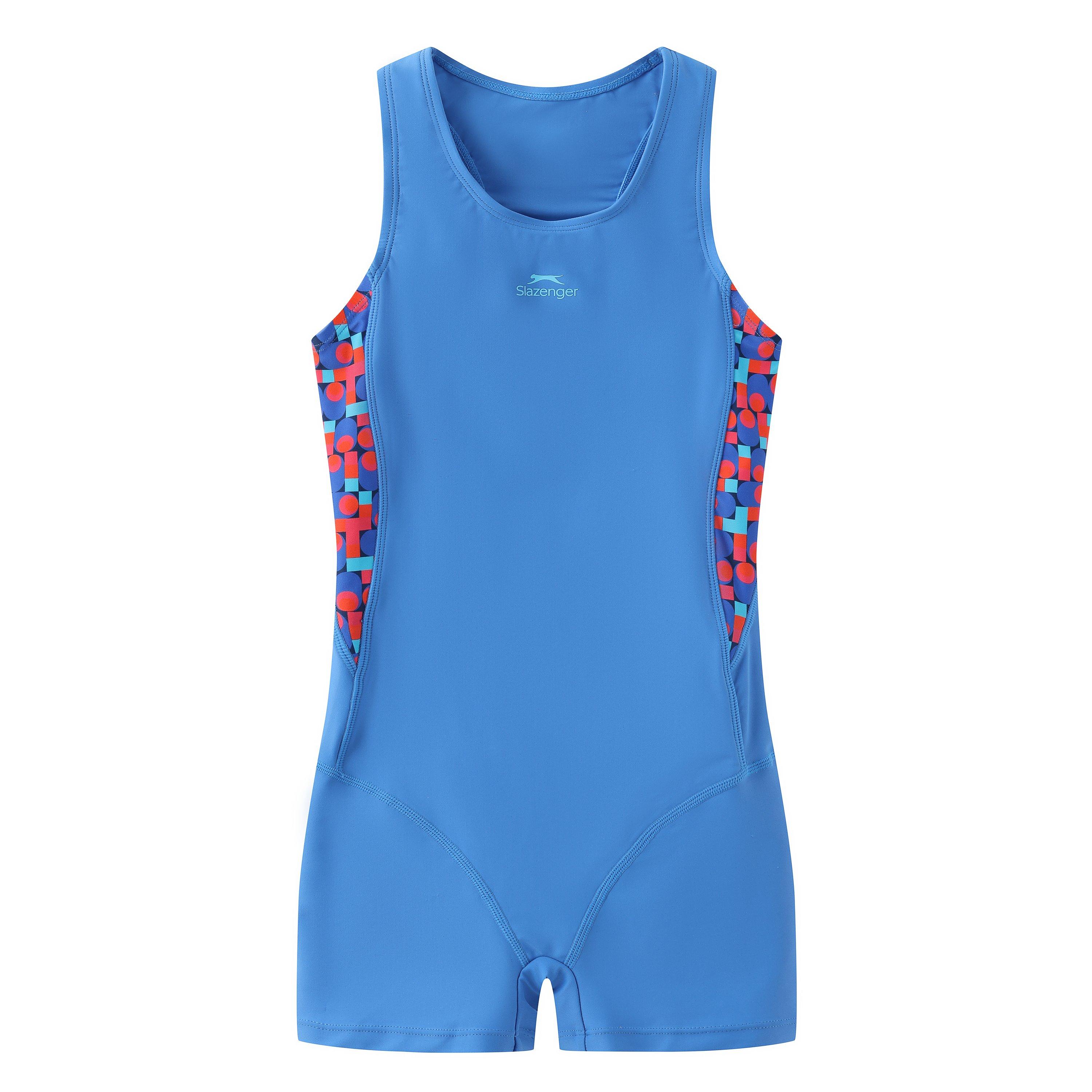 Slazenger Girls Pl Boyleg Junior - Blue/Blue - 13 (XL)