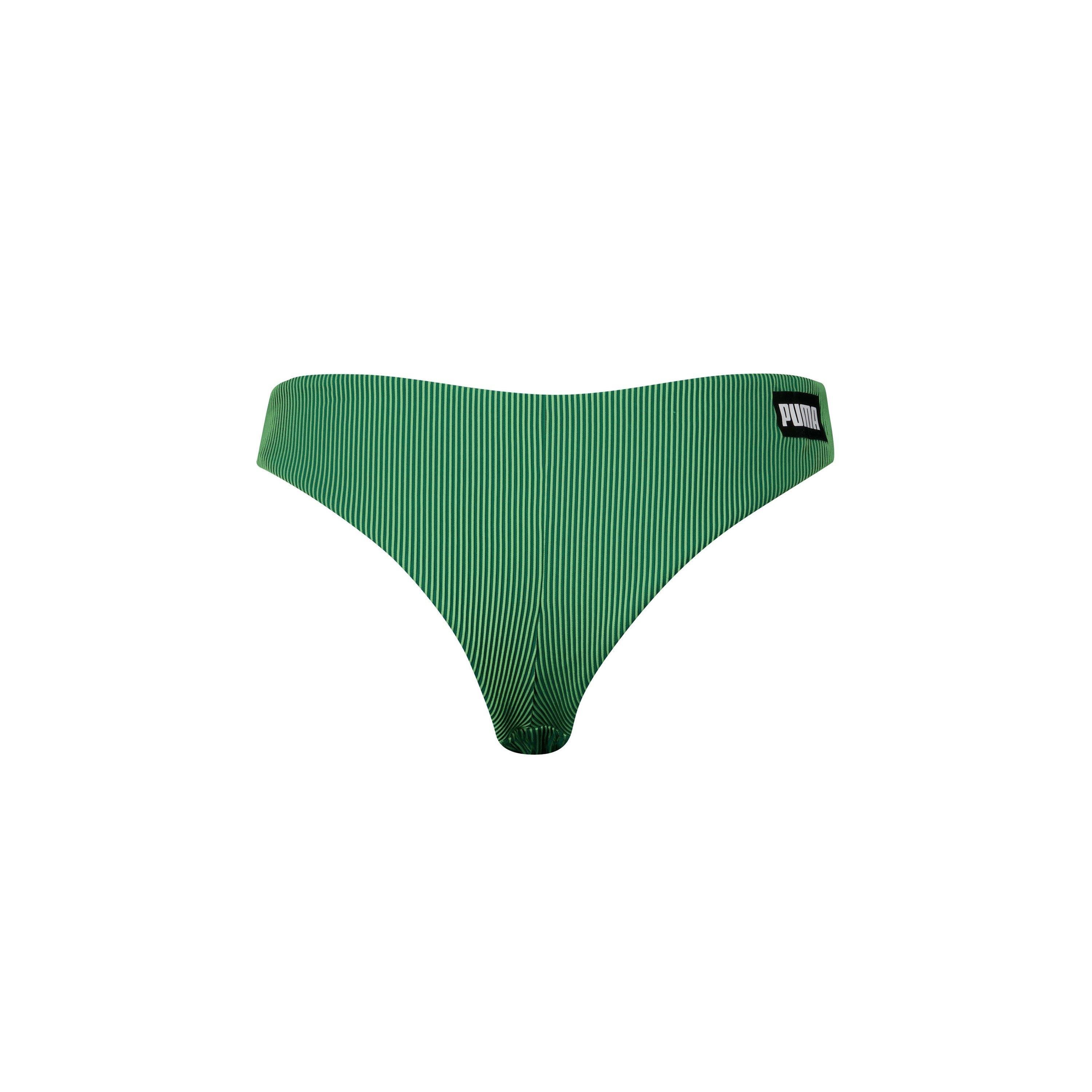 Green Combo - Puma - Ribbed Brazilian Bikini Bottom - 2