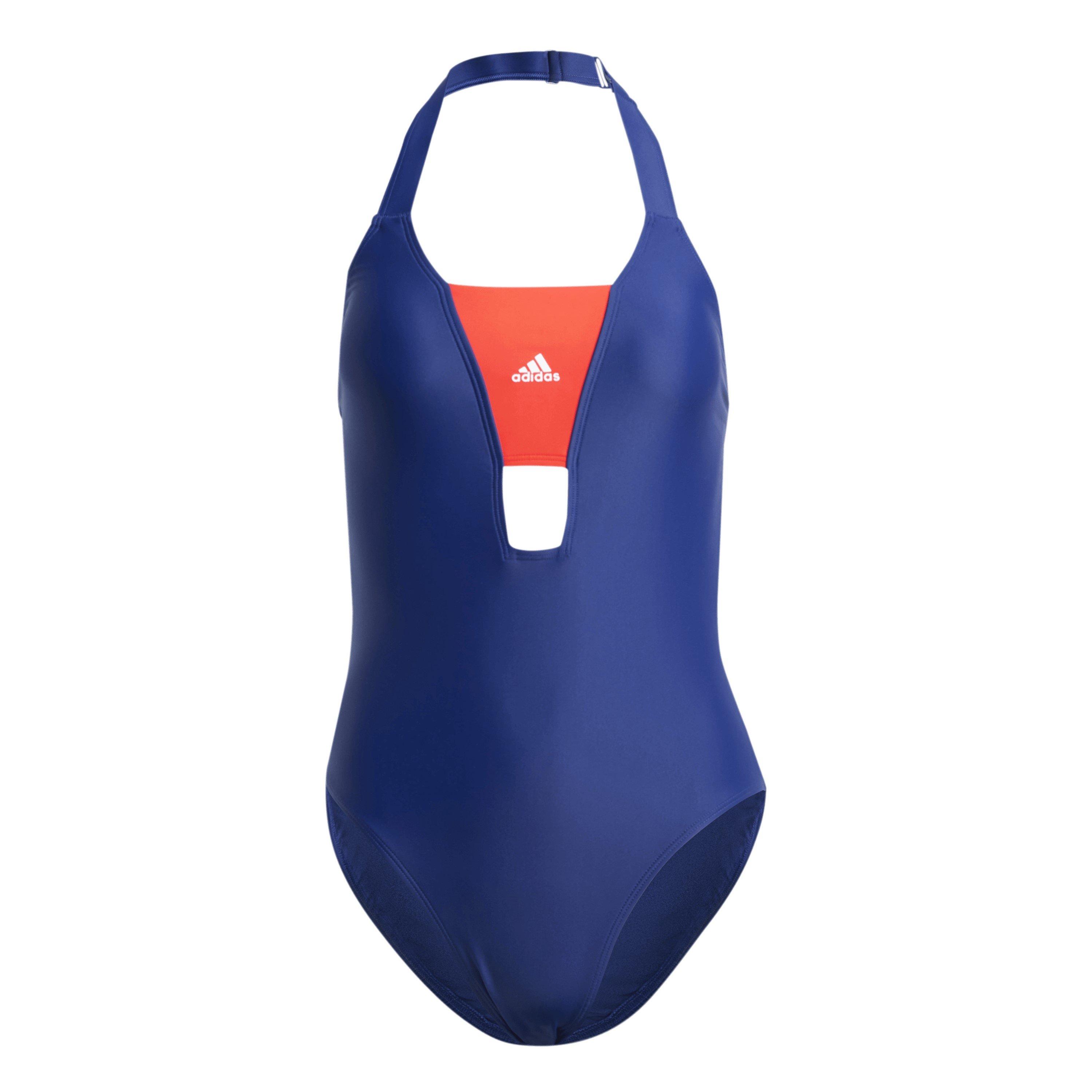 Adidas Women's One Piece Swimsuit - Navy - 14 (L)
