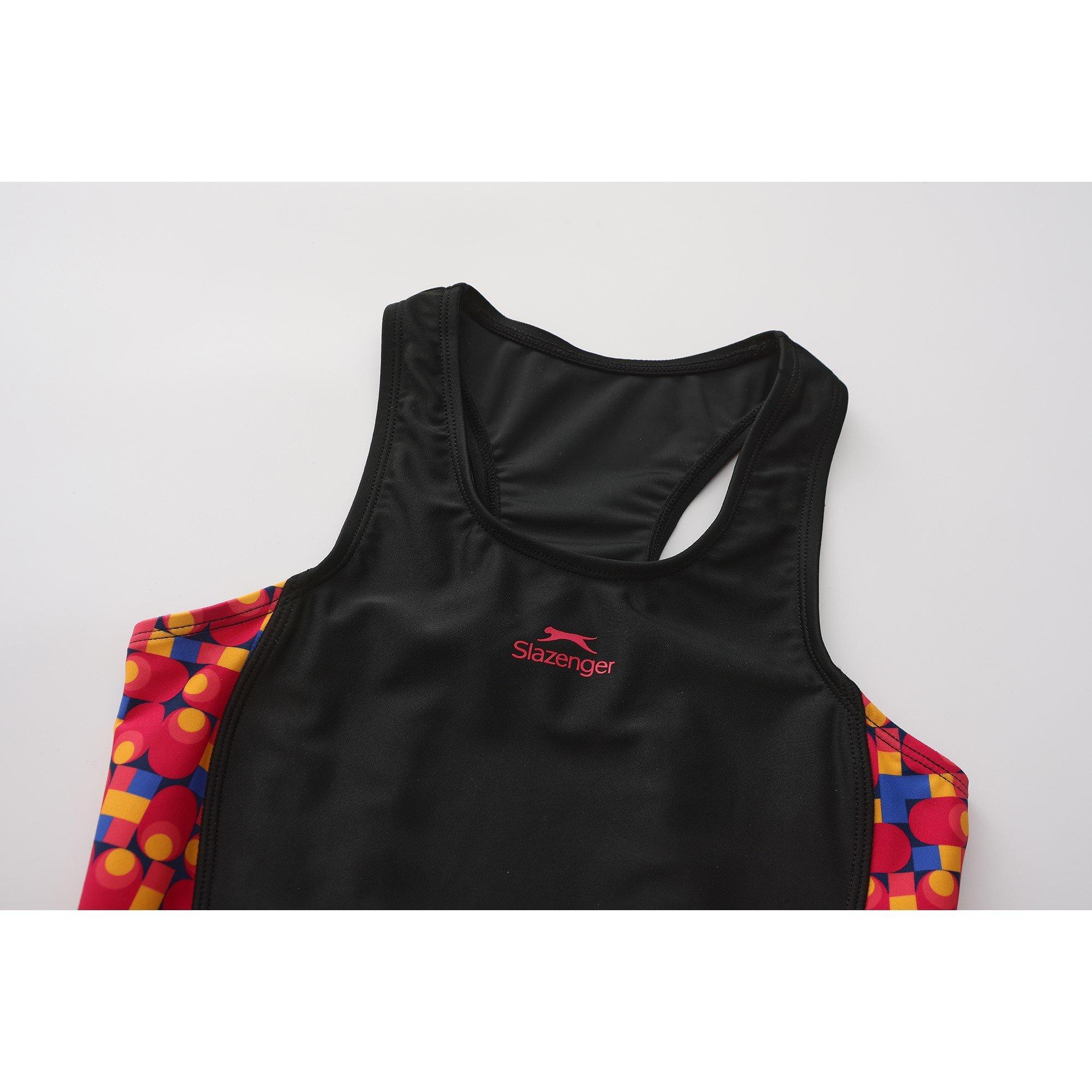 Black/Green - Slazenger - PL Racerback Junior Girls - 3