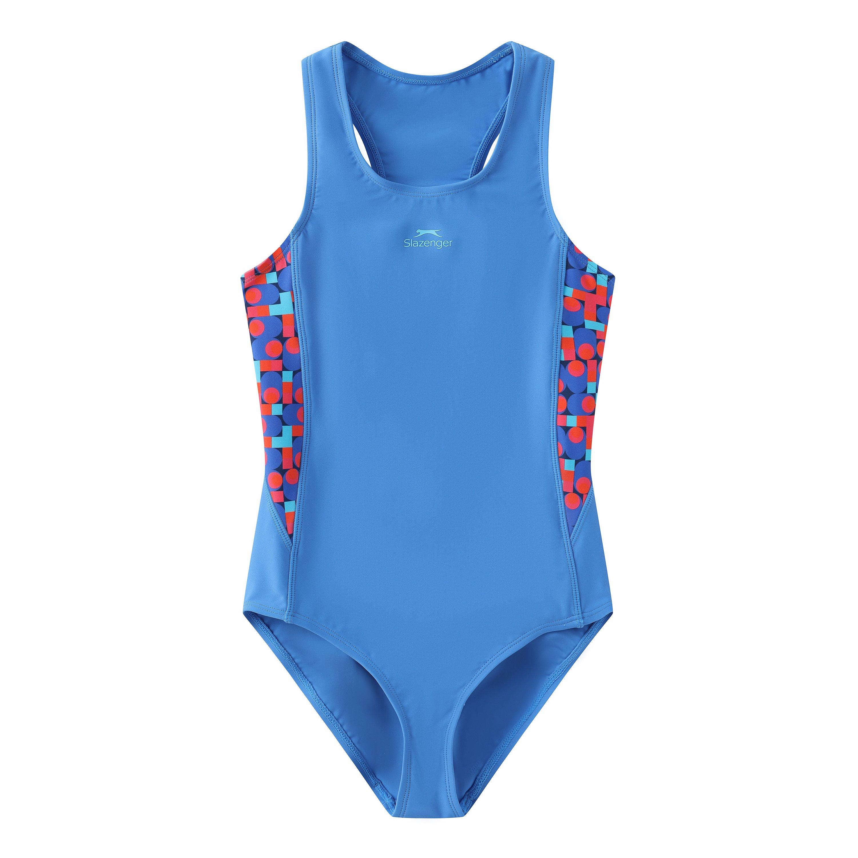 Slazenger Girls Pl Racerback Junior - Blue/Blue - 13 (XL)