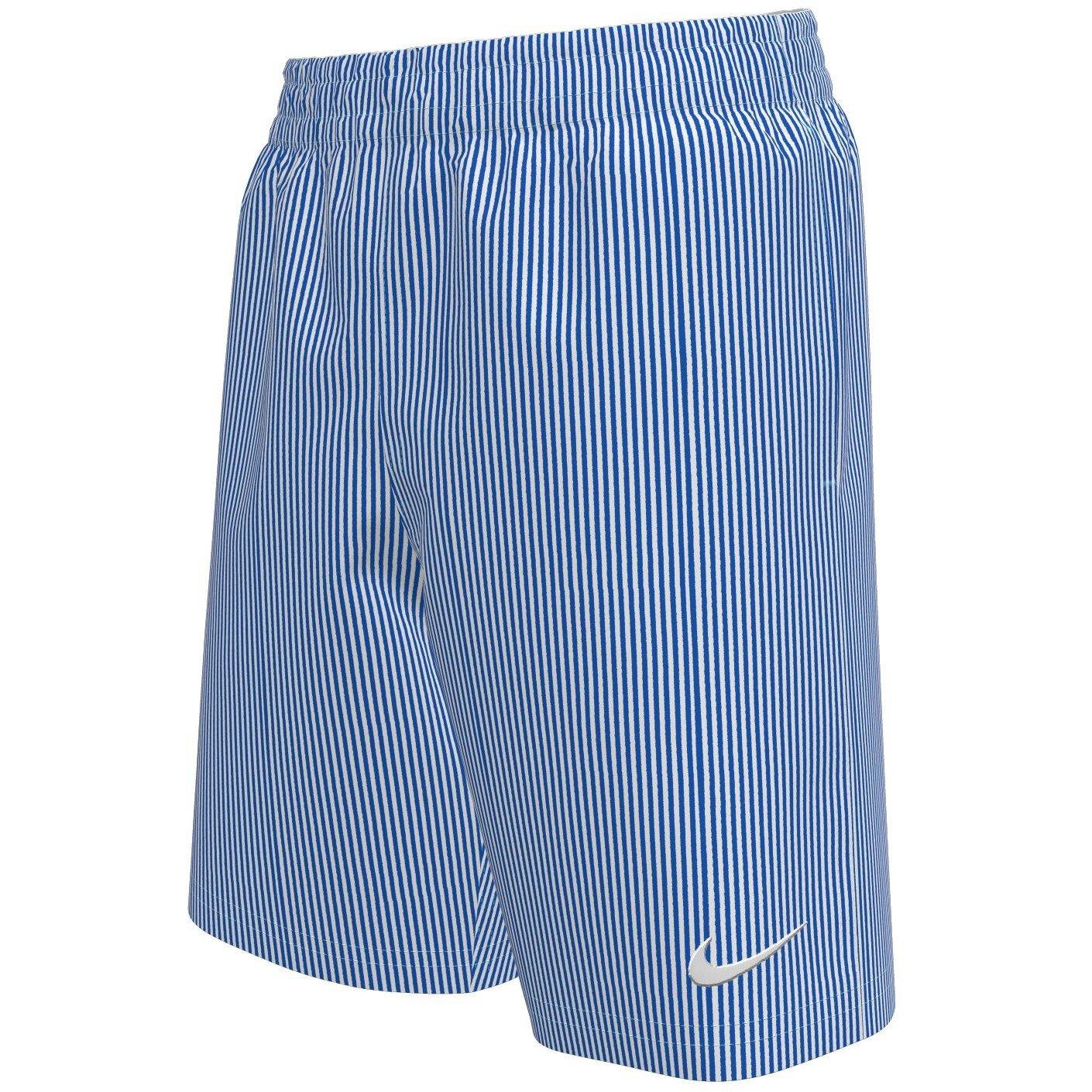 Blauwe Kristal - Nike - Swim Breaker Ripple Nike Swim Breaker Big Kids (Boys) Ripple Texture 7 Brief-Lined Volley Sh - 1