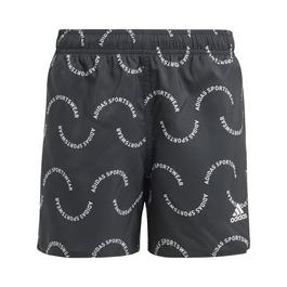 adidas  Sportswear Wave Print CLX Swim Shorts Junior