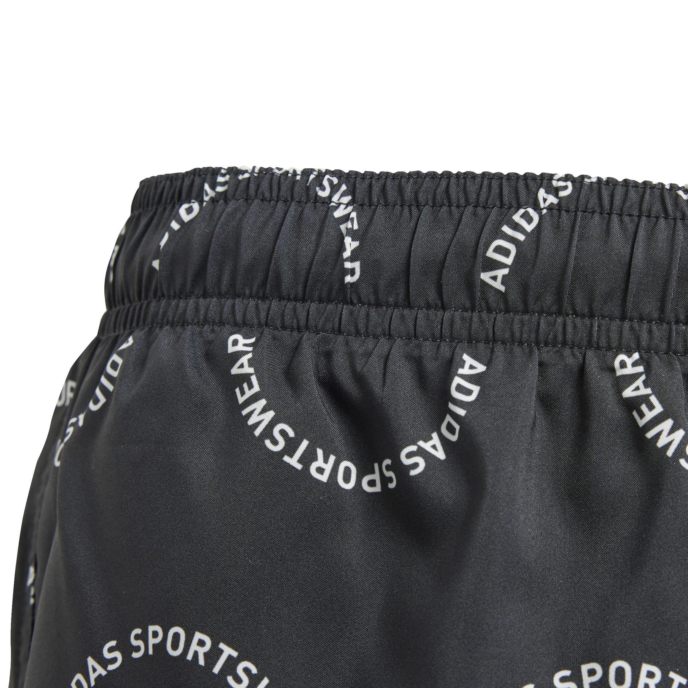 Sort/Hvid - adidas - Sportswear Wave Print CLX Swim Shorts Junior - 5