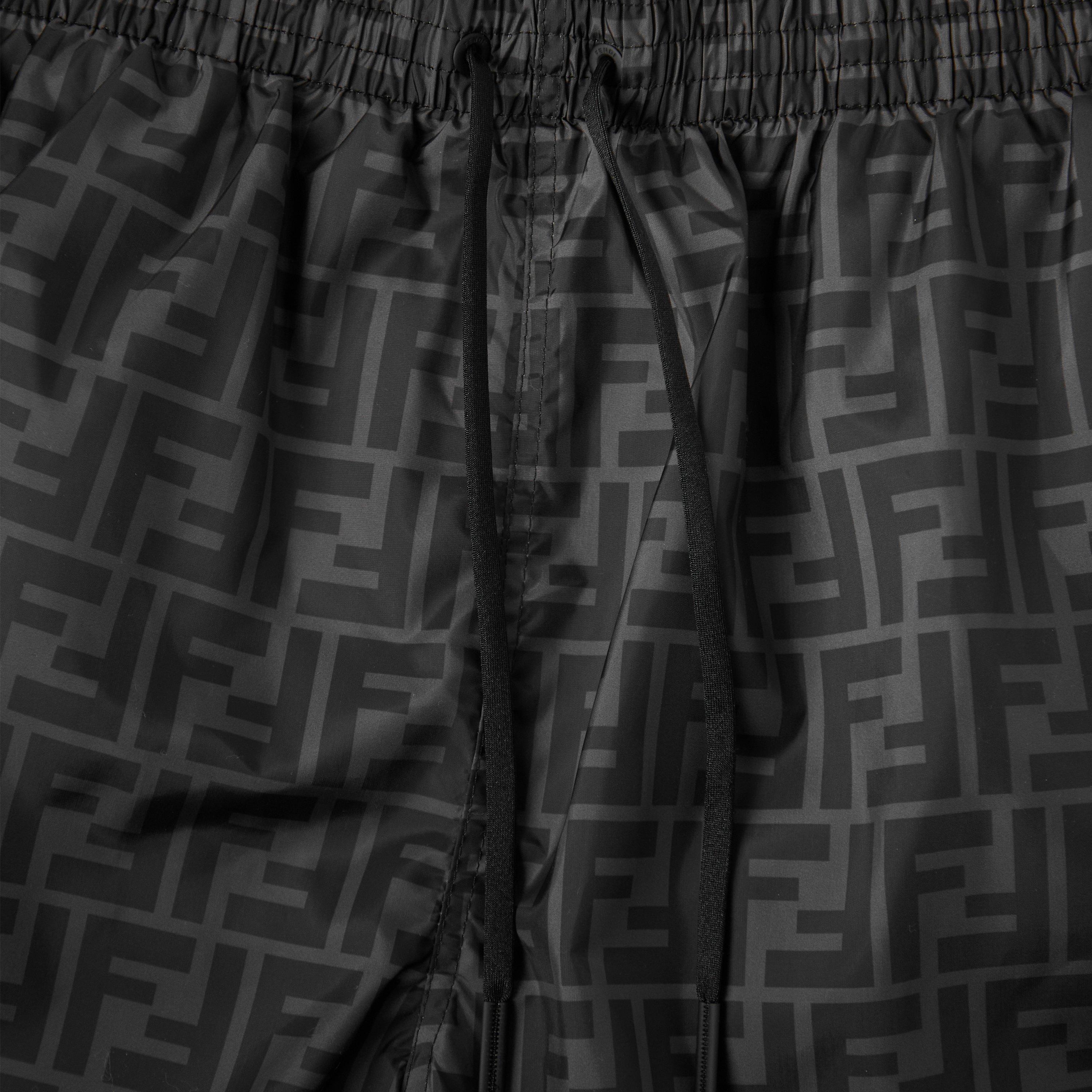 Black/Grey - Fendi - Men's FF Swim Shorts - 5