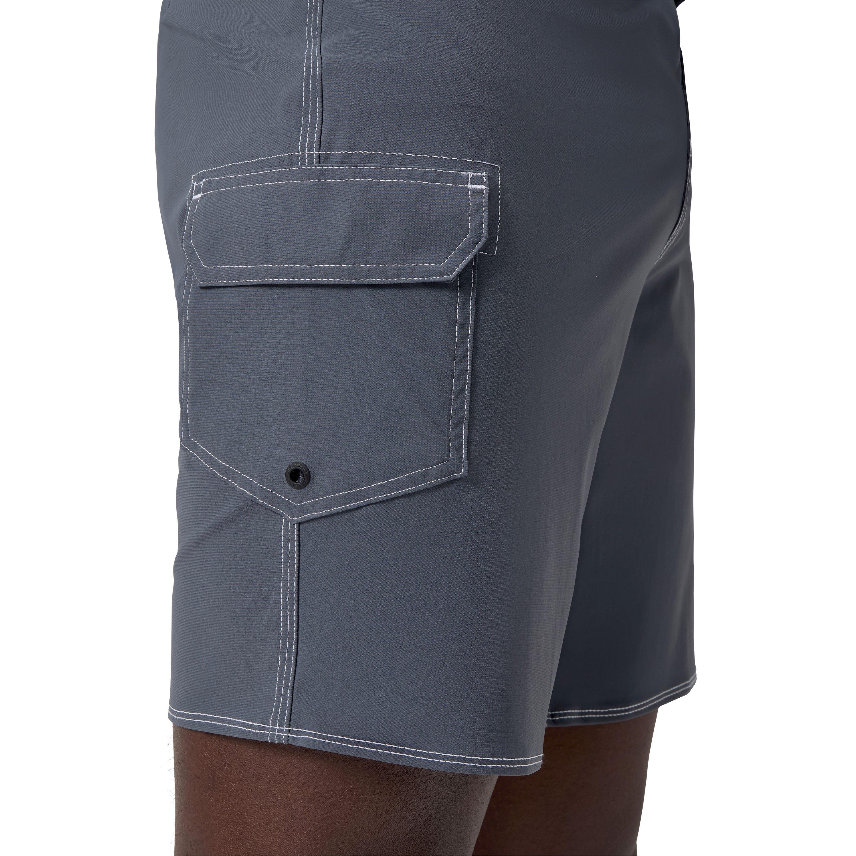 GREY LEAD/BLACK - Speedo - Speedo Lookout Solid Swim Shorts - 7