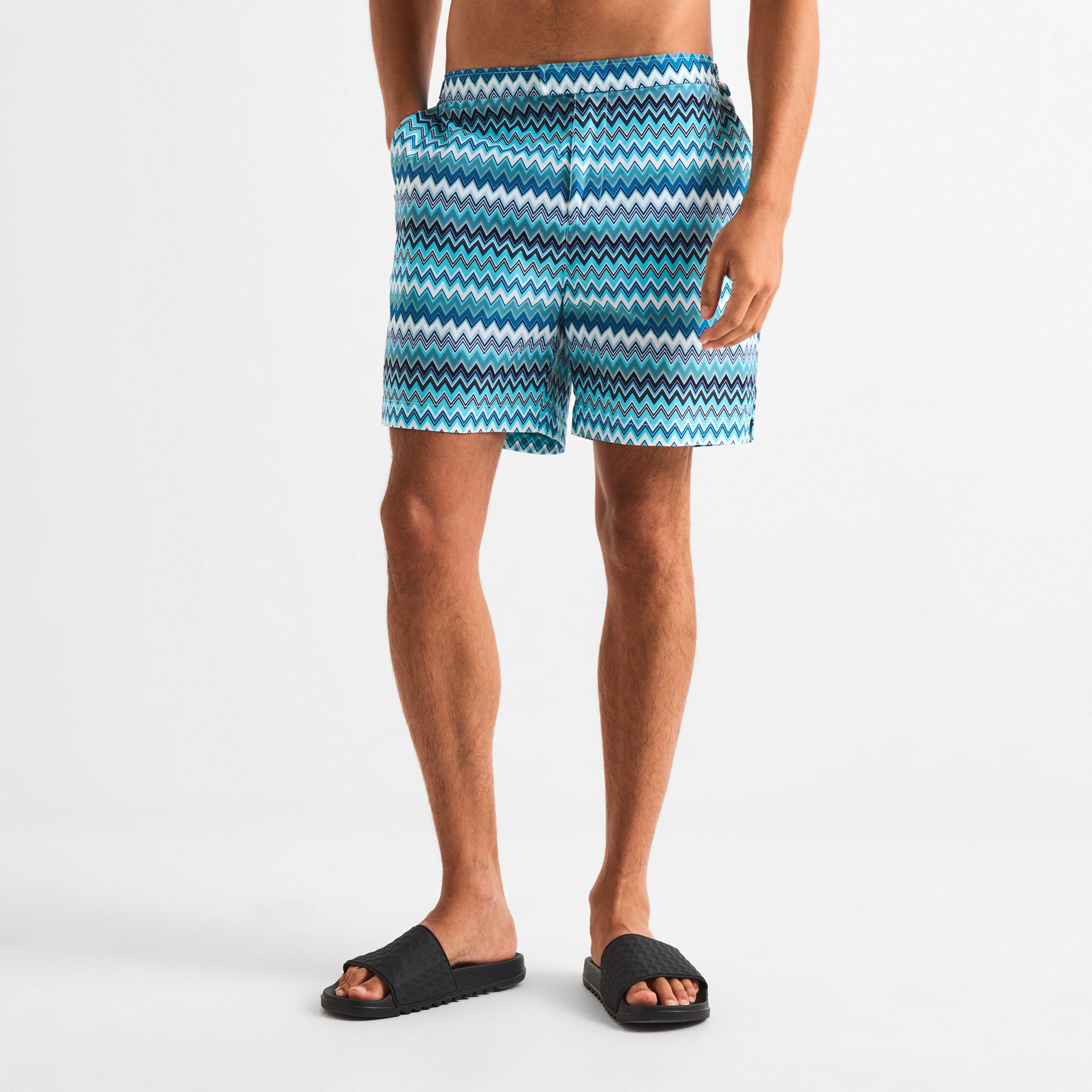 Blue/Grn/Wht - BELIER - BELIER Zag Prnt Swim Sn63 - 3