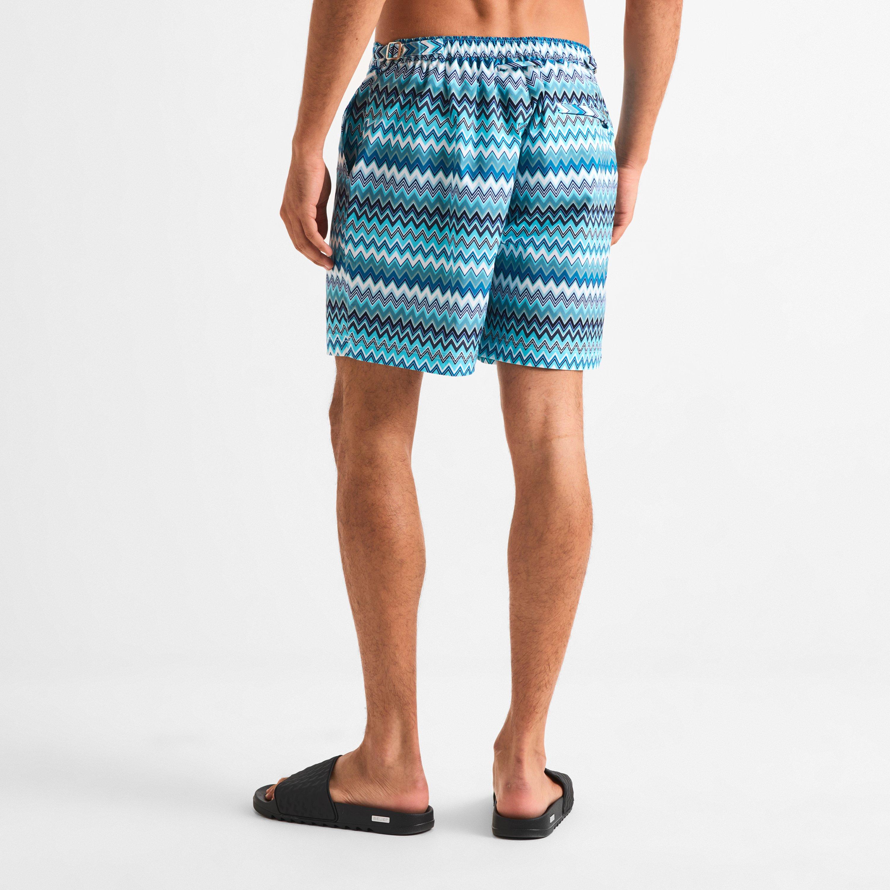 Blue/Grn/Wht - BELIER - BELIER Zag Prnt Swim Sn63 - 4