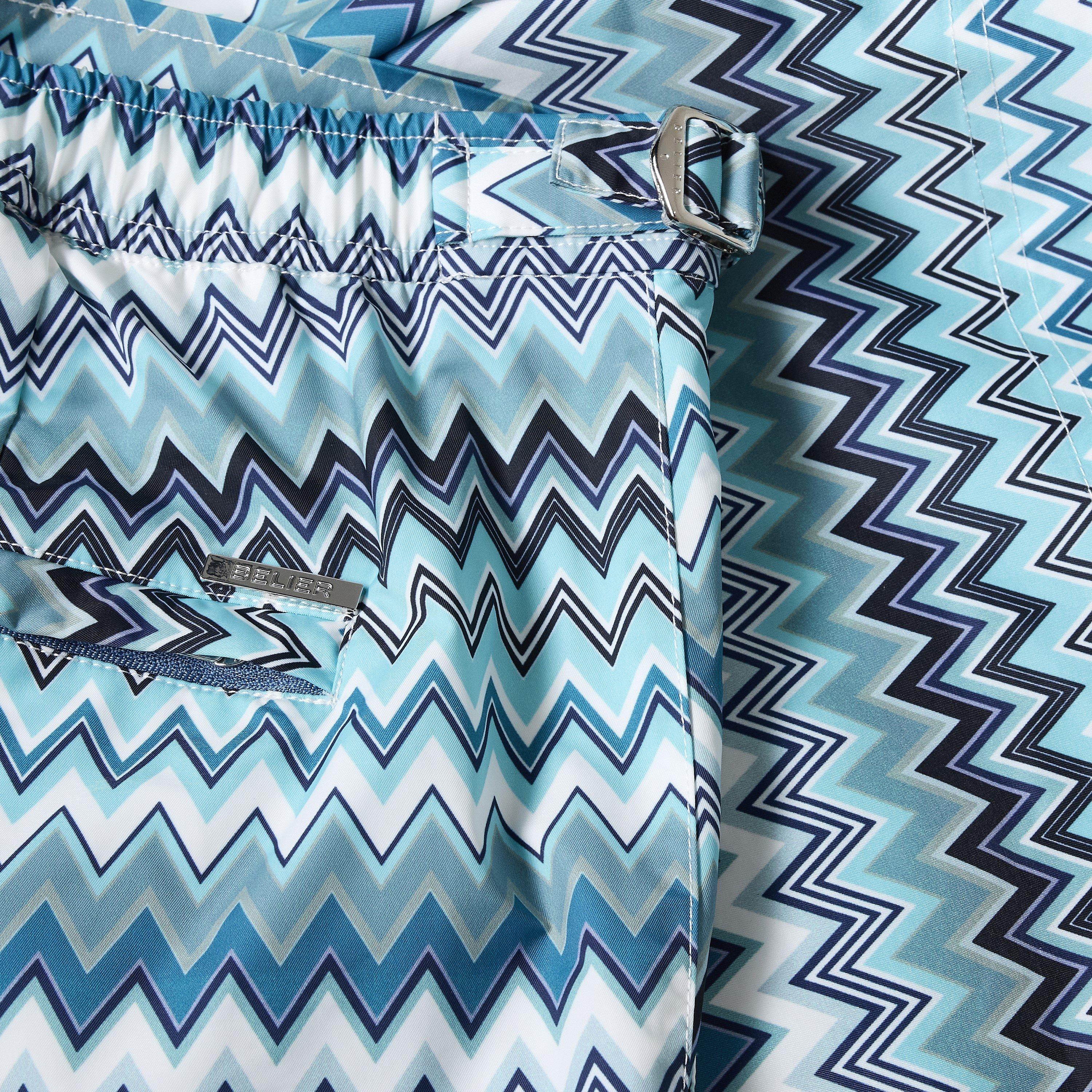 Blue/Grn/Wht - BELIER - BELIER Zag Prnt Swim Sn63 - 3