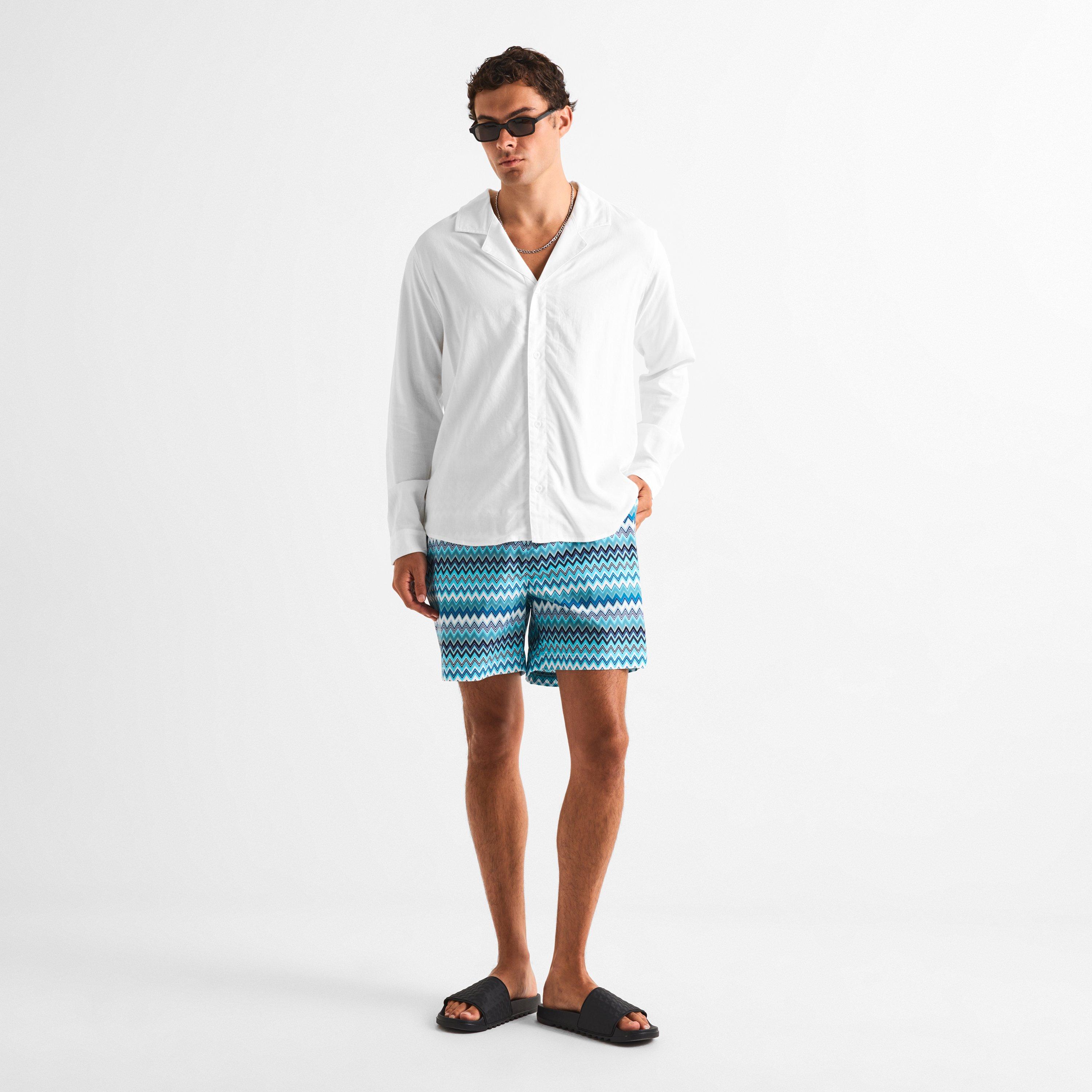 Blue/Grn/Wht - BELIER - BELIER Zag Prnt Swim Sn63 - 6