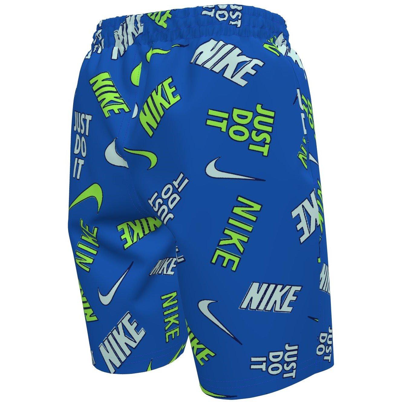 Blauer Kristall - Nike - Swim Breaker Outline Aop Nike Swim Breaker Big Kids (Boys) 7 Brief-Lined Volley Short - 2