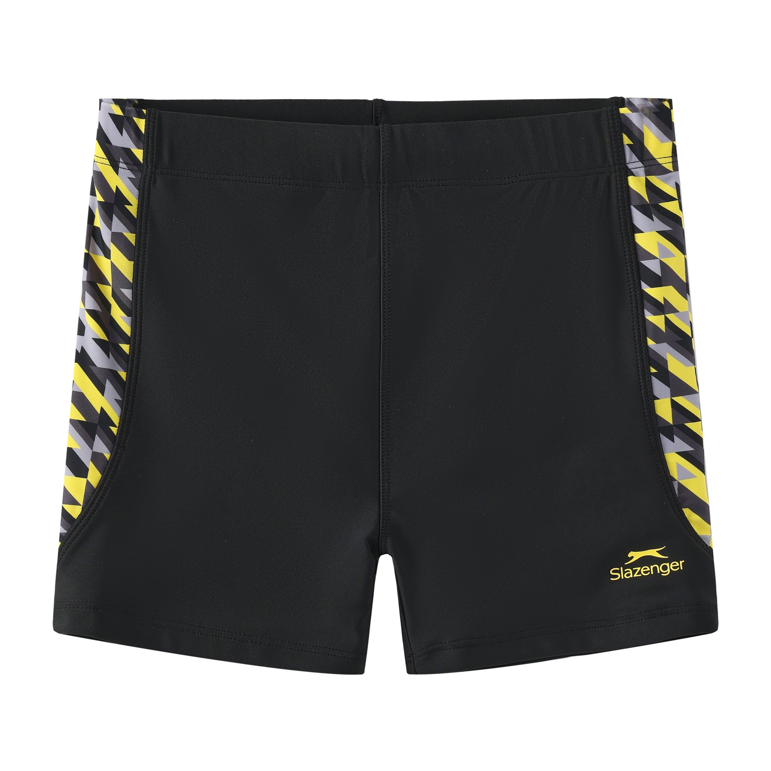 Slazenger Boys Pl Boxer Junior - Black/Yellow - 13 (XL)