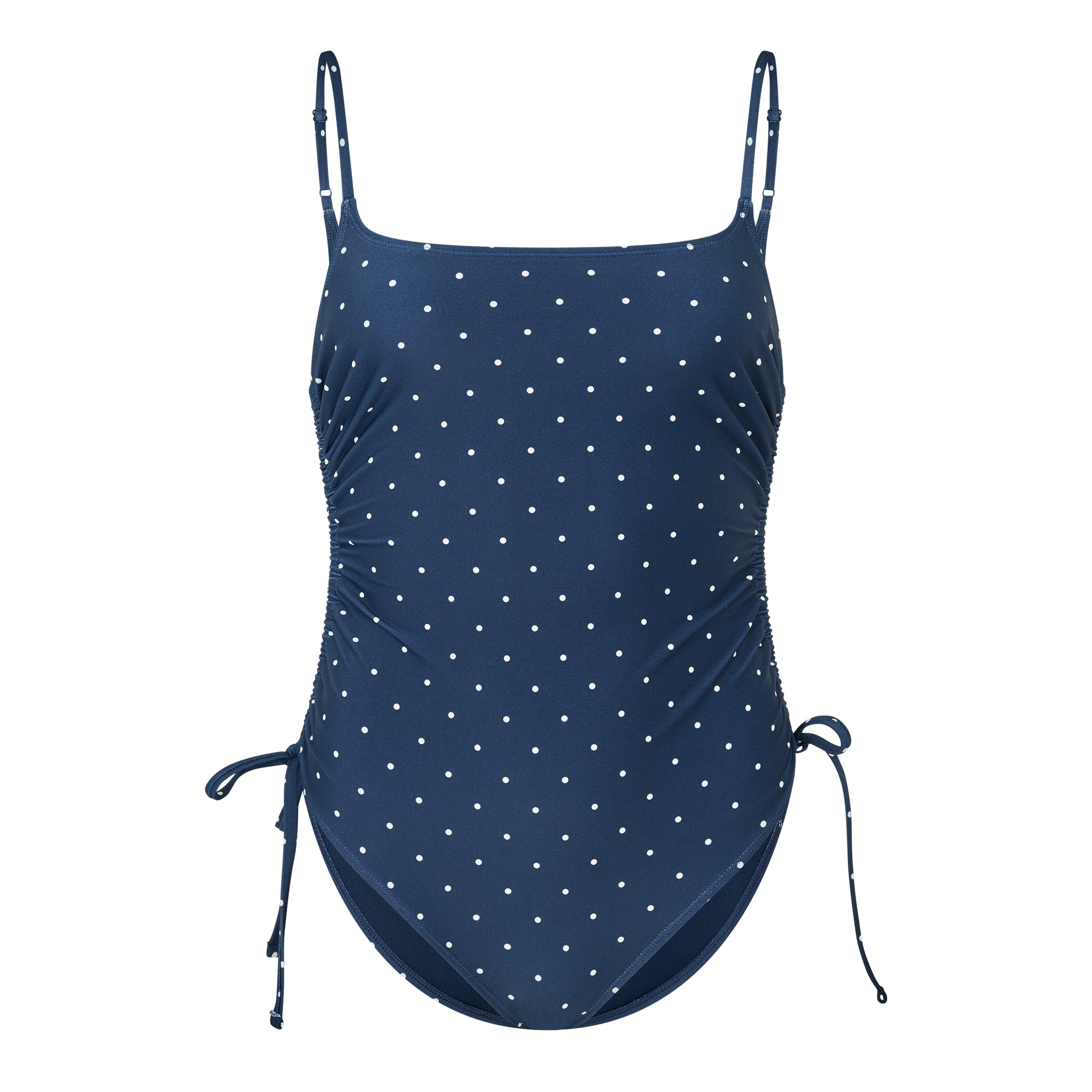 Navy Sea - Jack Wills - JW Ruched Swimsuit Ld63 - 1