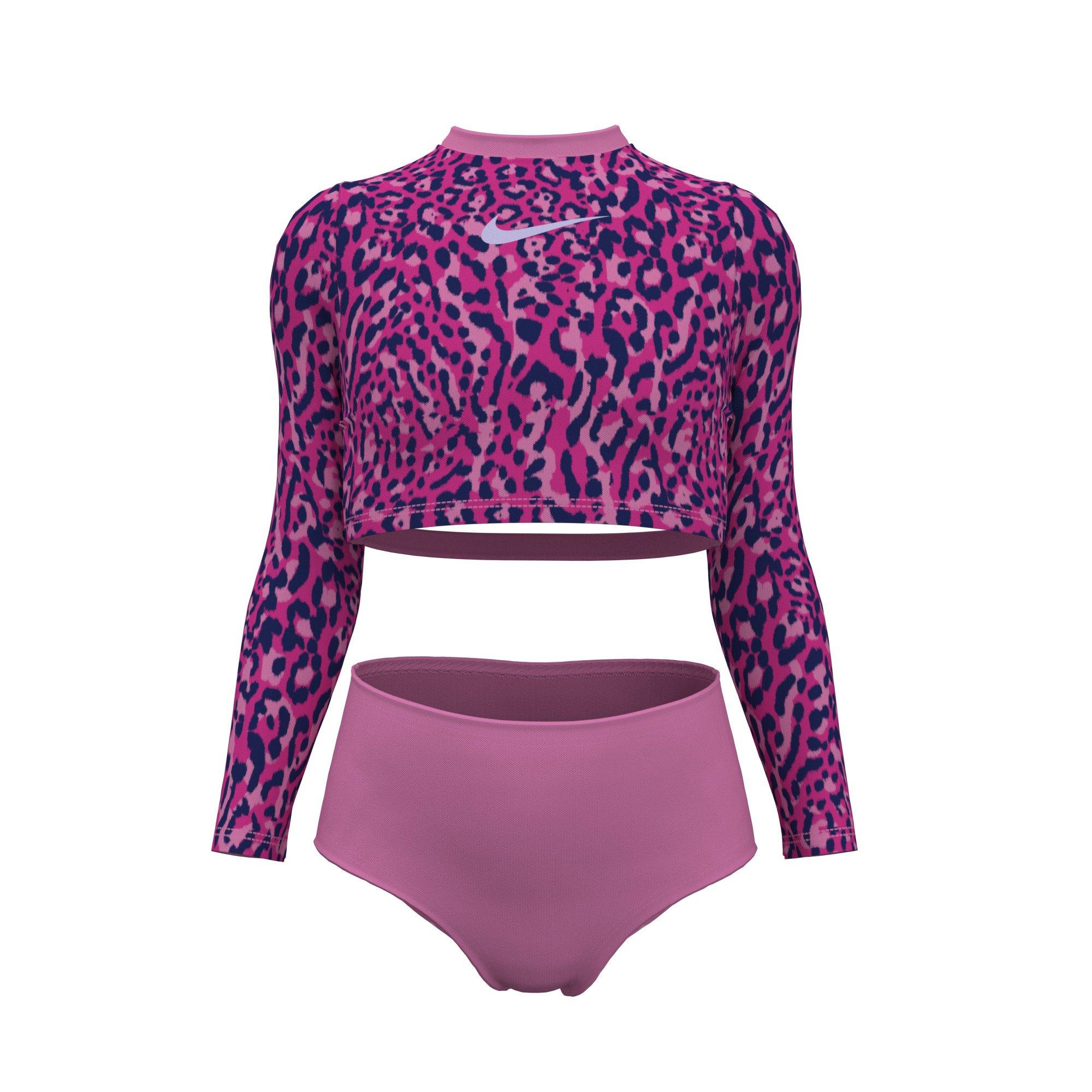 Fierce Pink - Nike - Ls Crop Top Jn99 - 1