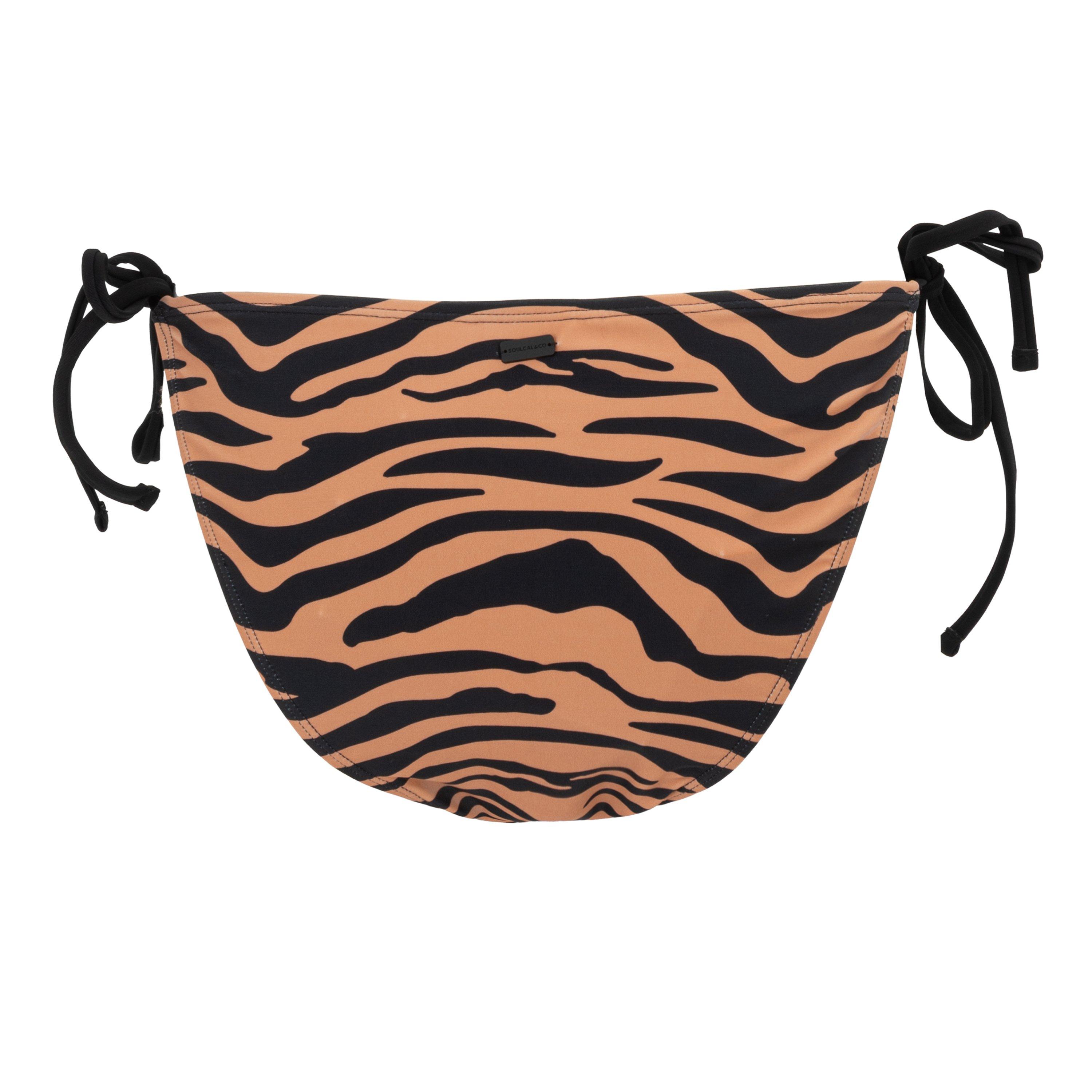 Black/Brown - SoulCal - Soul Tie One Piece Swimsuit - 2