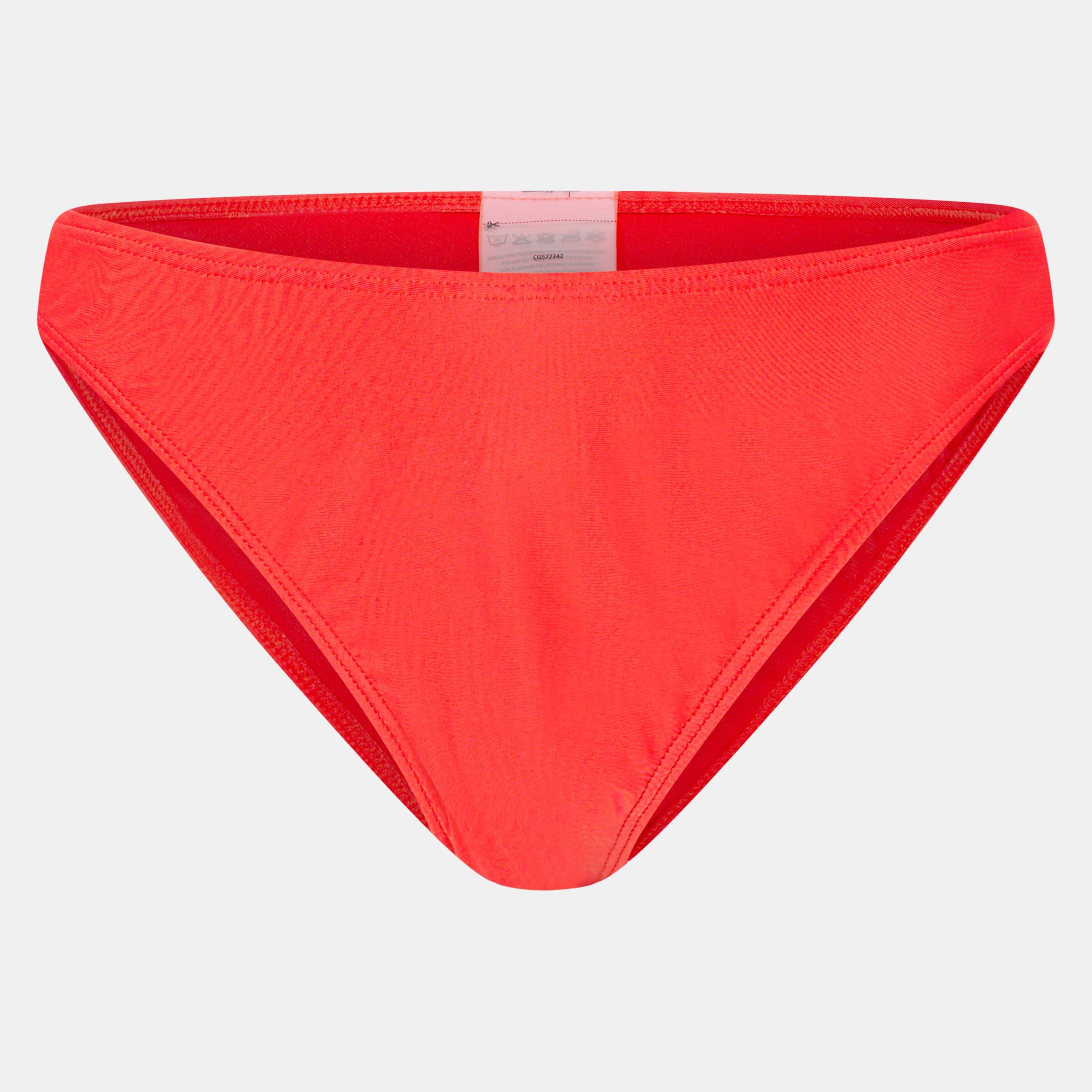 Brave Soul Women's Mid Rise Bikini Bottoms - Red - 14 (L)
