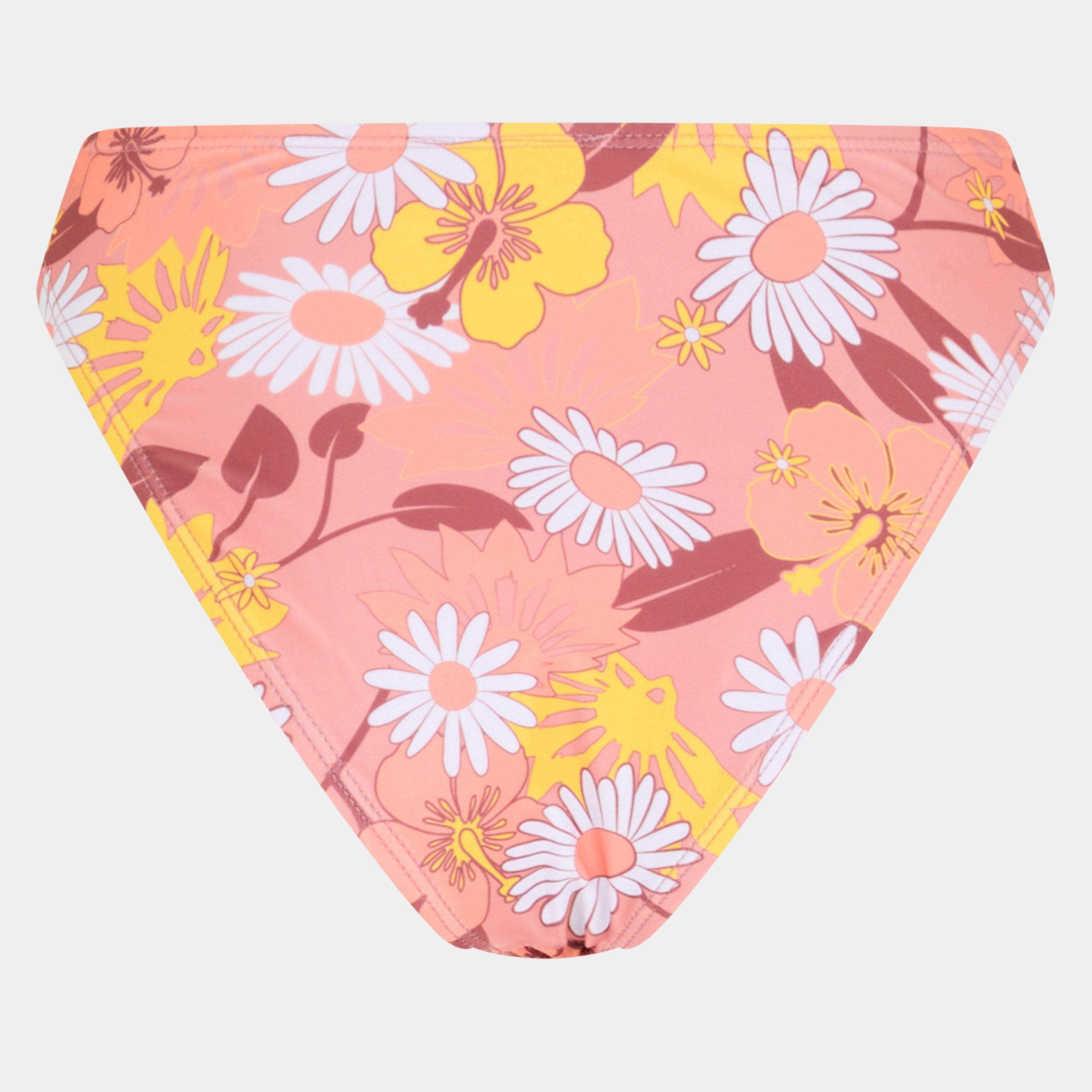 R Flrl Prnt/Tan - Brave Soul - High Waist Bikini Bottoms - 2