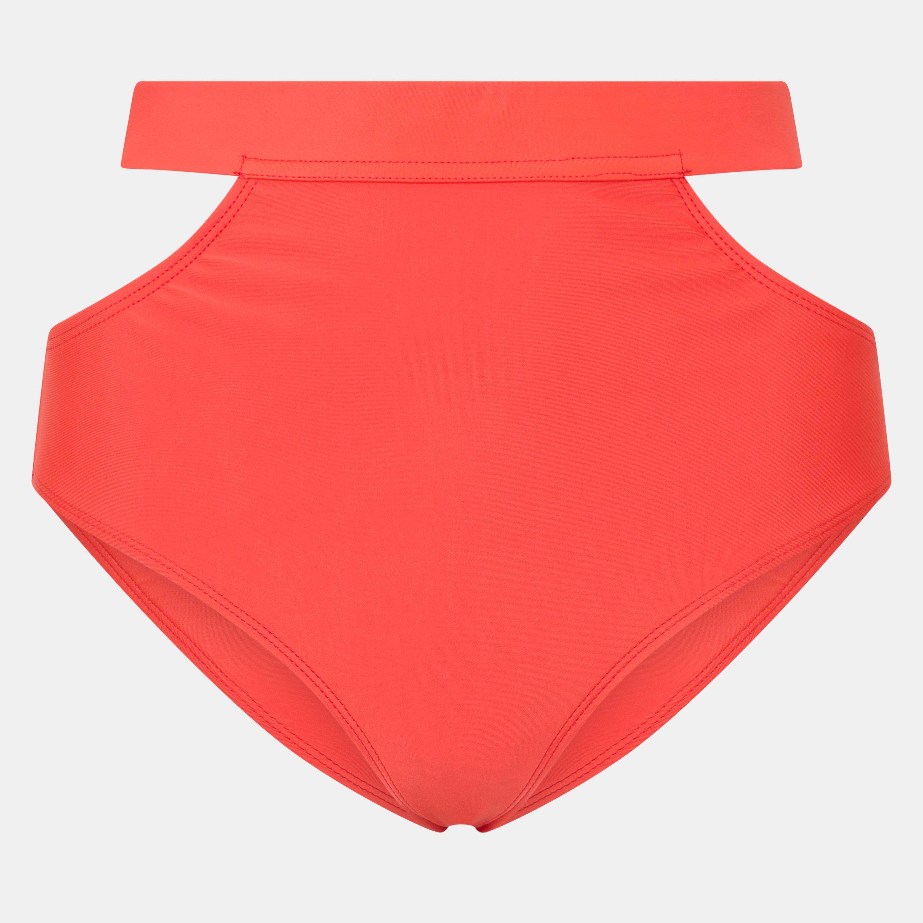 Brave Soul Women's Wrap Around Bikini Bottoms With Tie - Red - 14 (L)