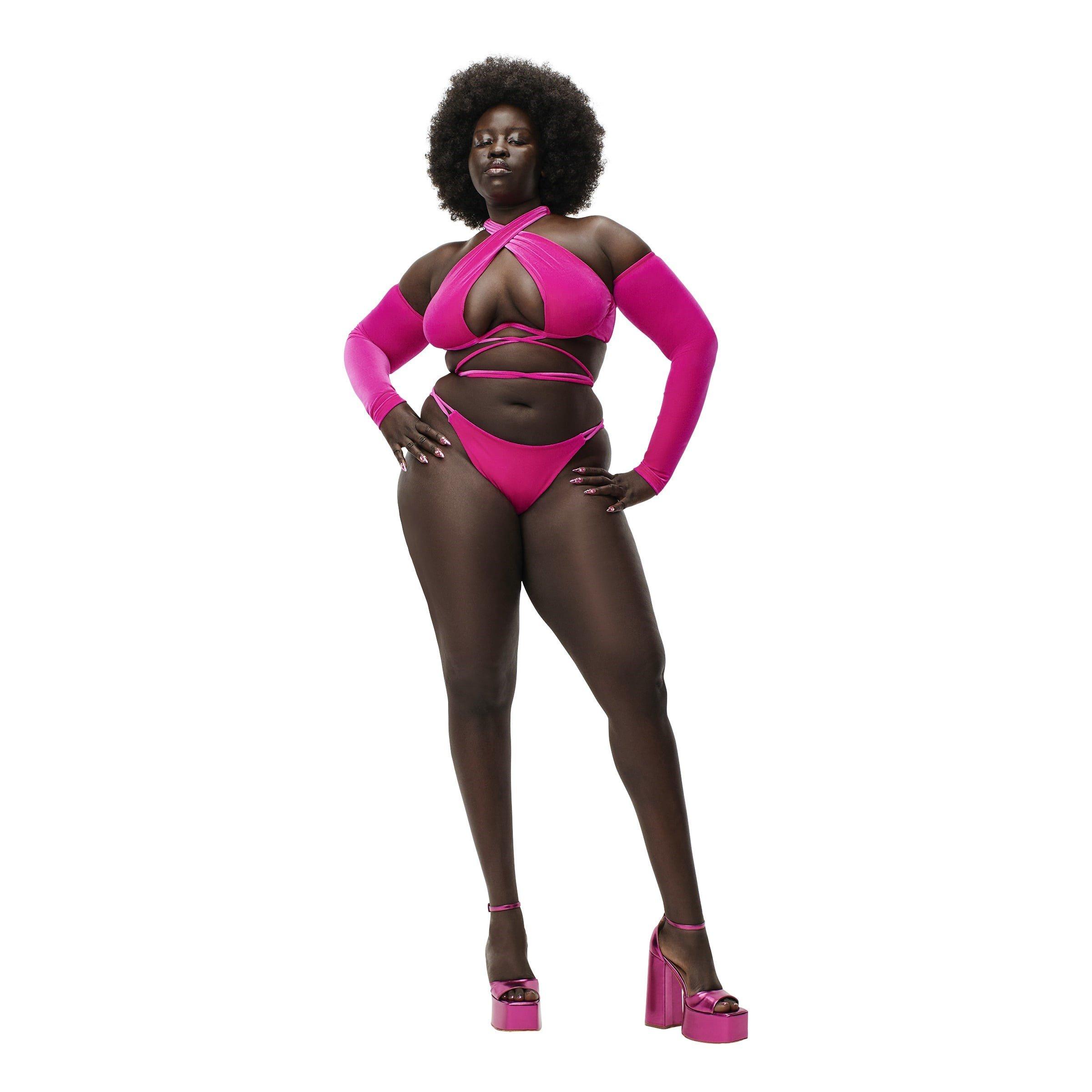 Pink - adidas Originals - x Ivy Park Crisscross Bikini Bottoms Womens - 3