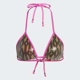 adidas Originals Sequin Monogram Bikini Top Womens