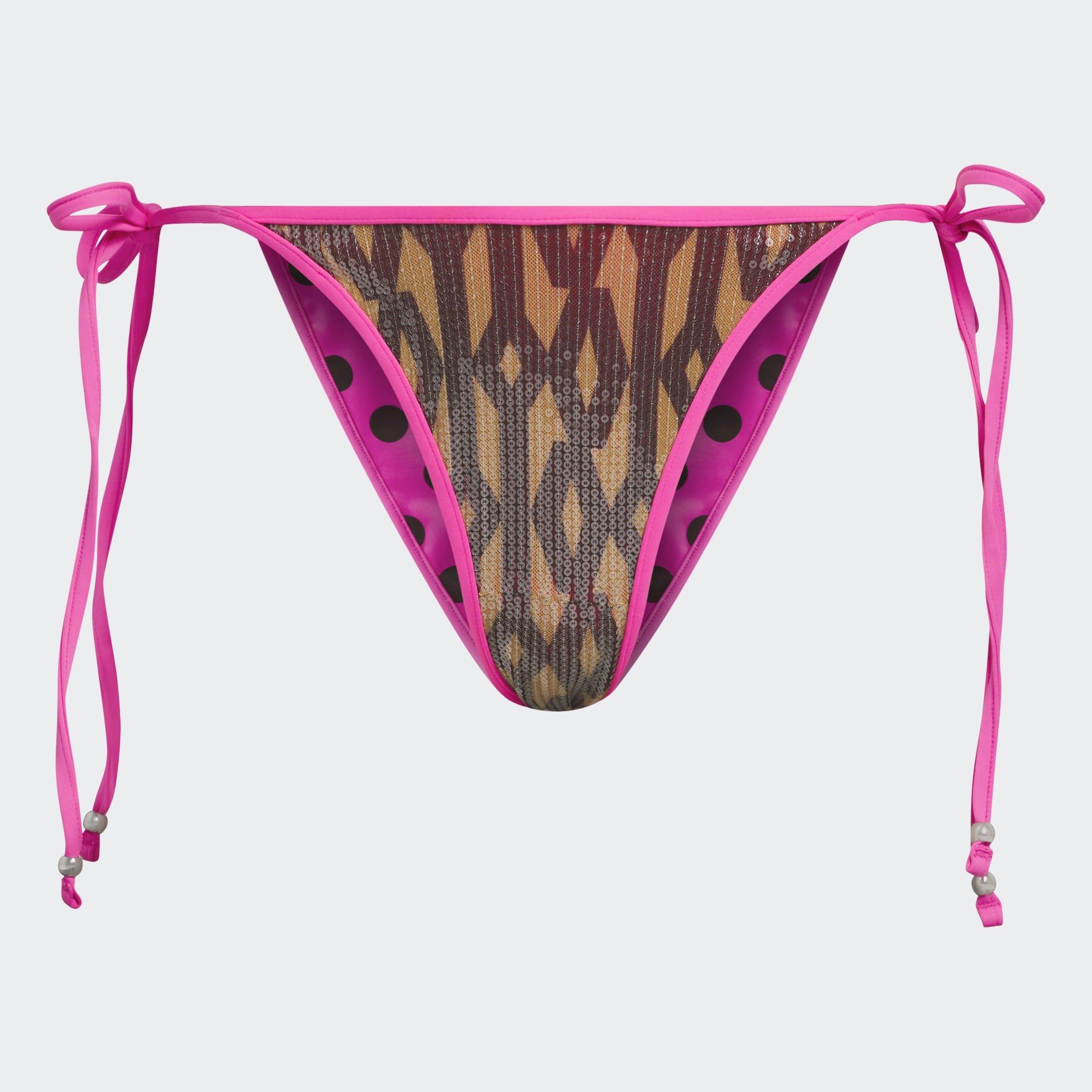 Brown - adidas Originals - AO x IVY PARK Sequin Monogram Bikini Bottoms Womens - 1