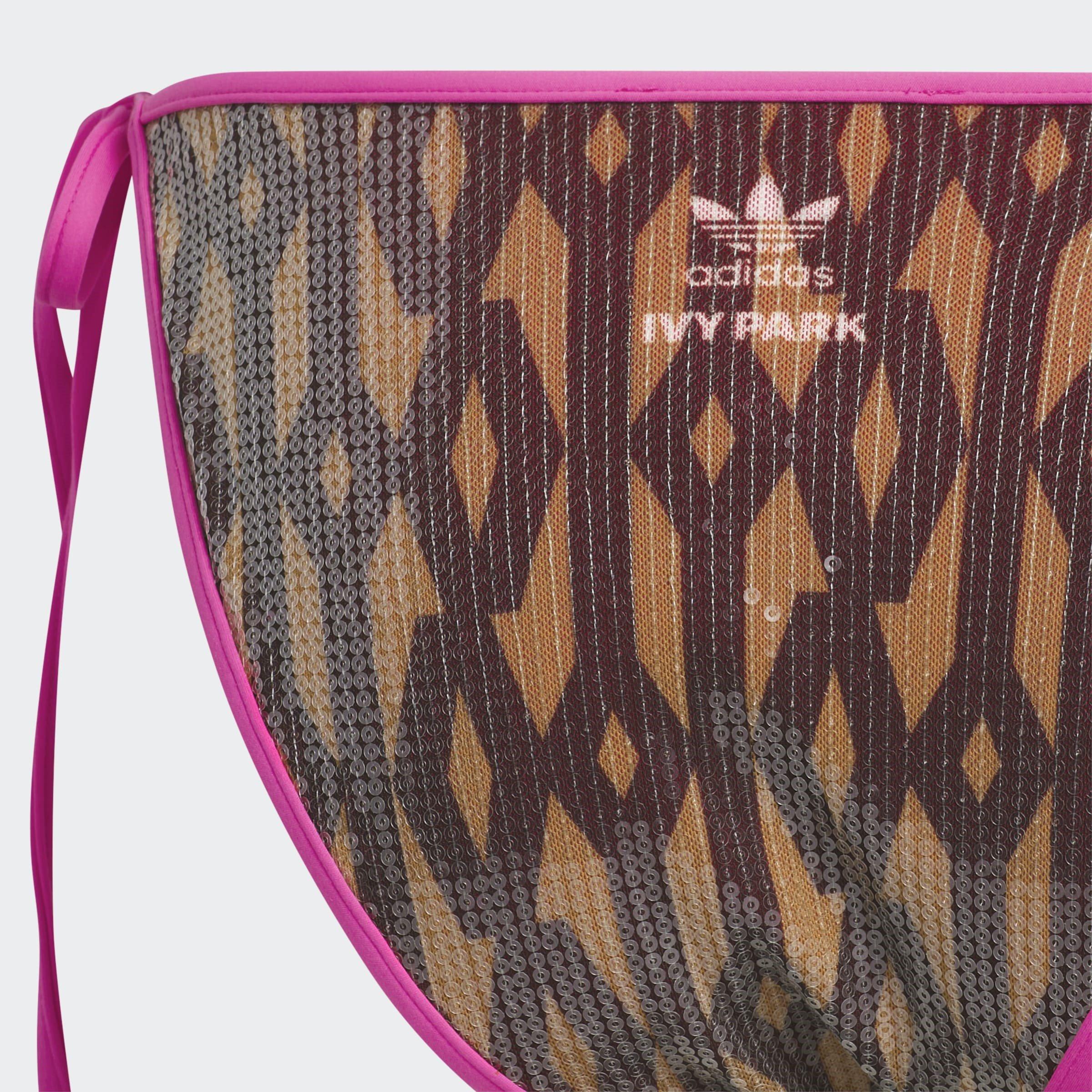 Brown - adidas Originals - x IVY PARK Sequin Monogram Bikini Bottoms Womens - 6
