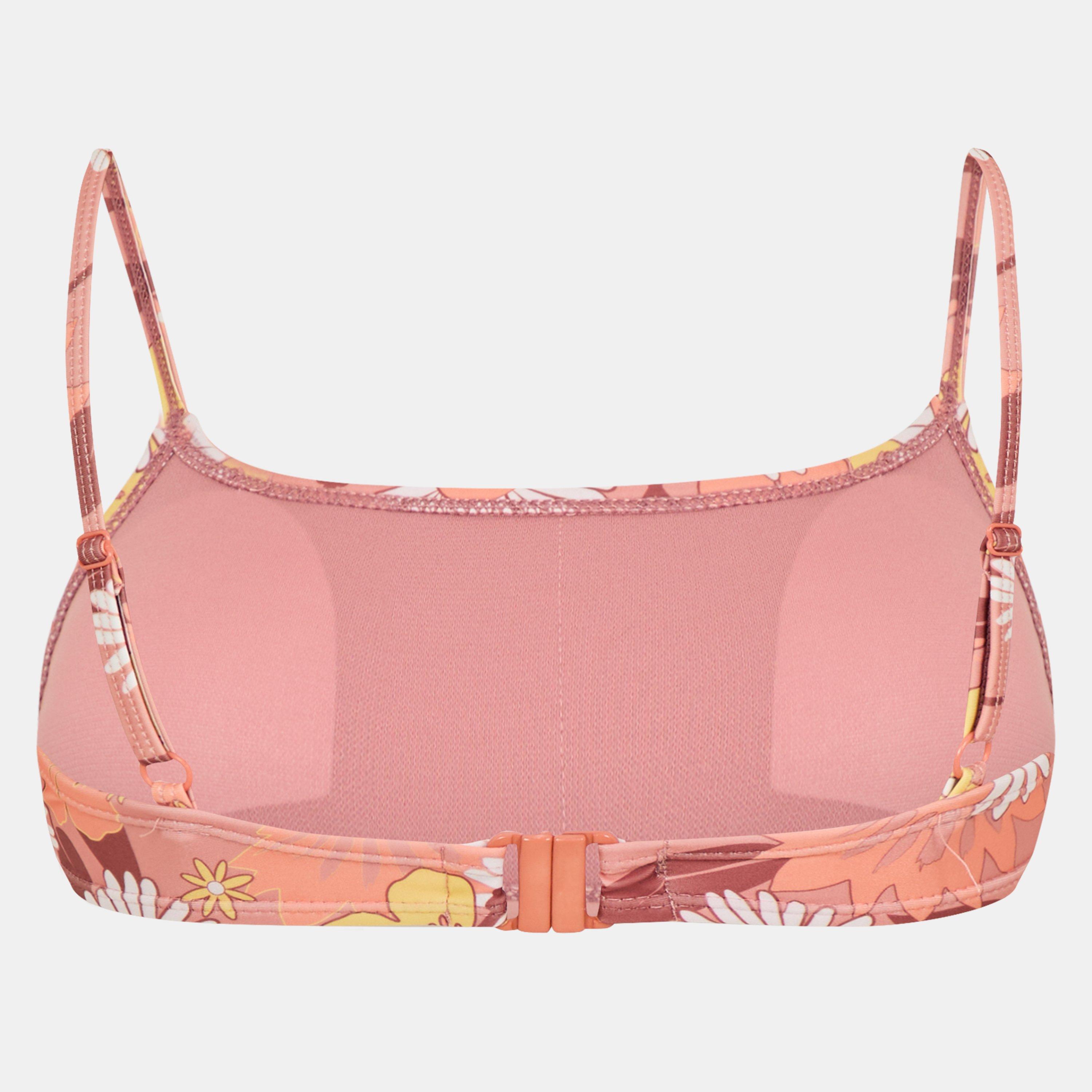 R Flrl Prnt/Tan - Brave Soul - Square Neck Bikini Top - 2