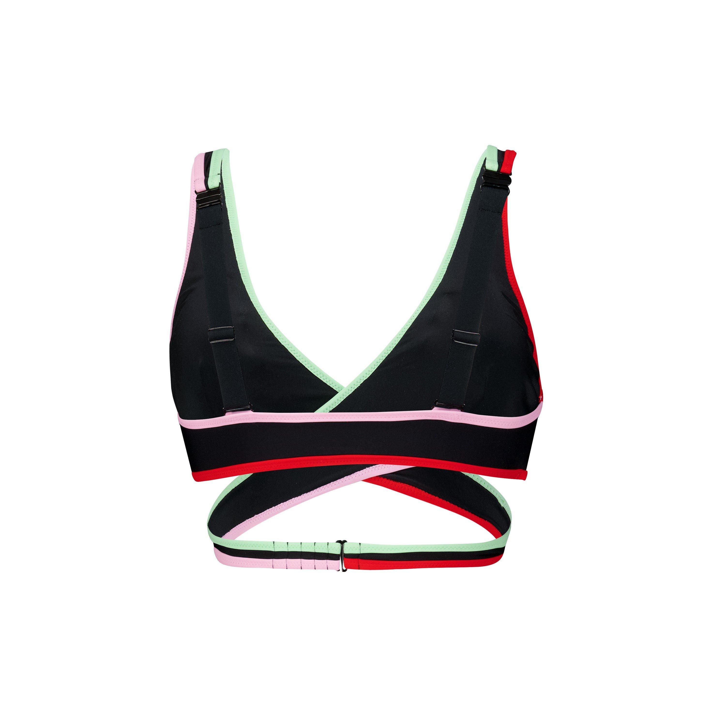 Black Combo - Puma - Women's Plunge Bikini Top - 2