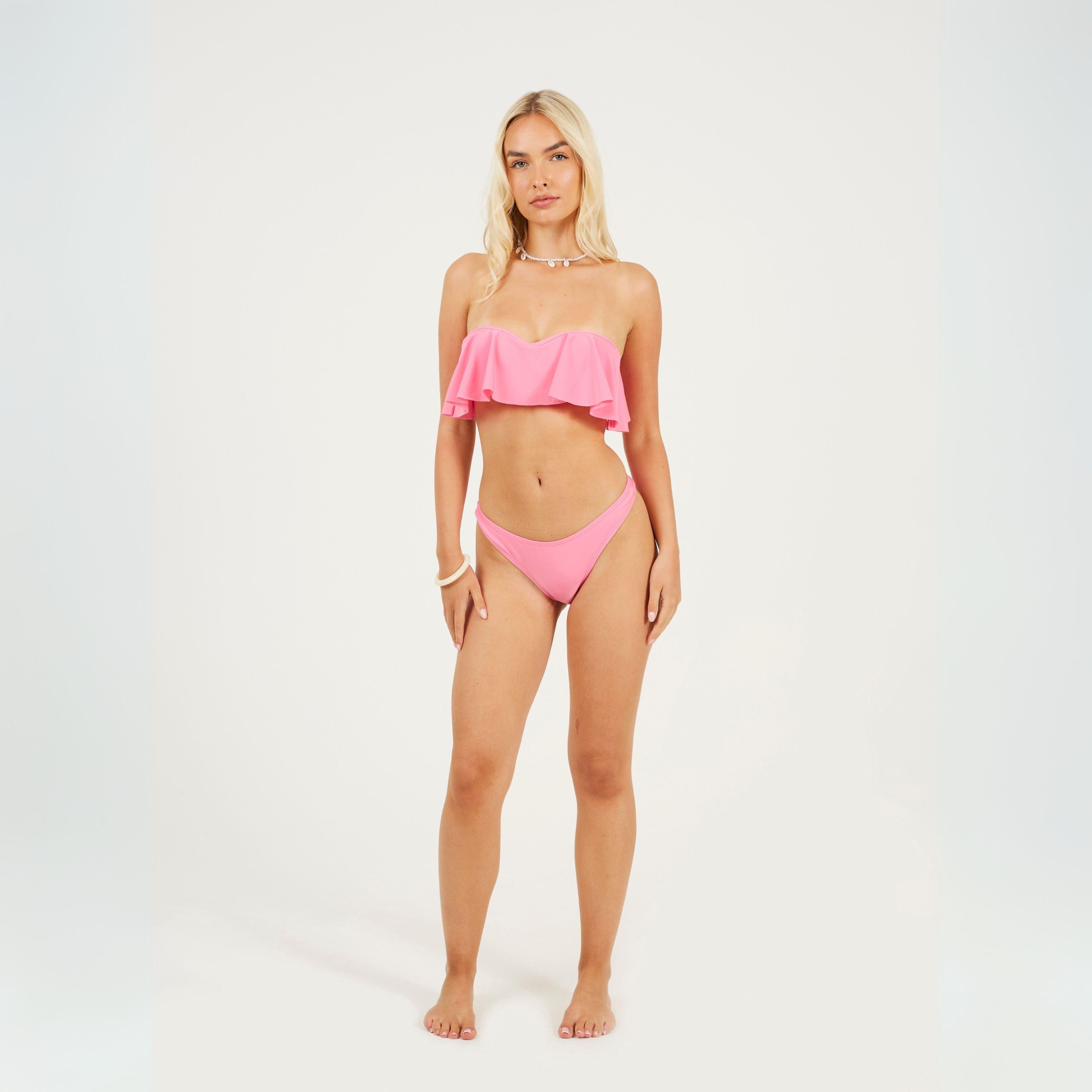 Svijetlo roza - Brave Soul - Structured Bikini Top - 4