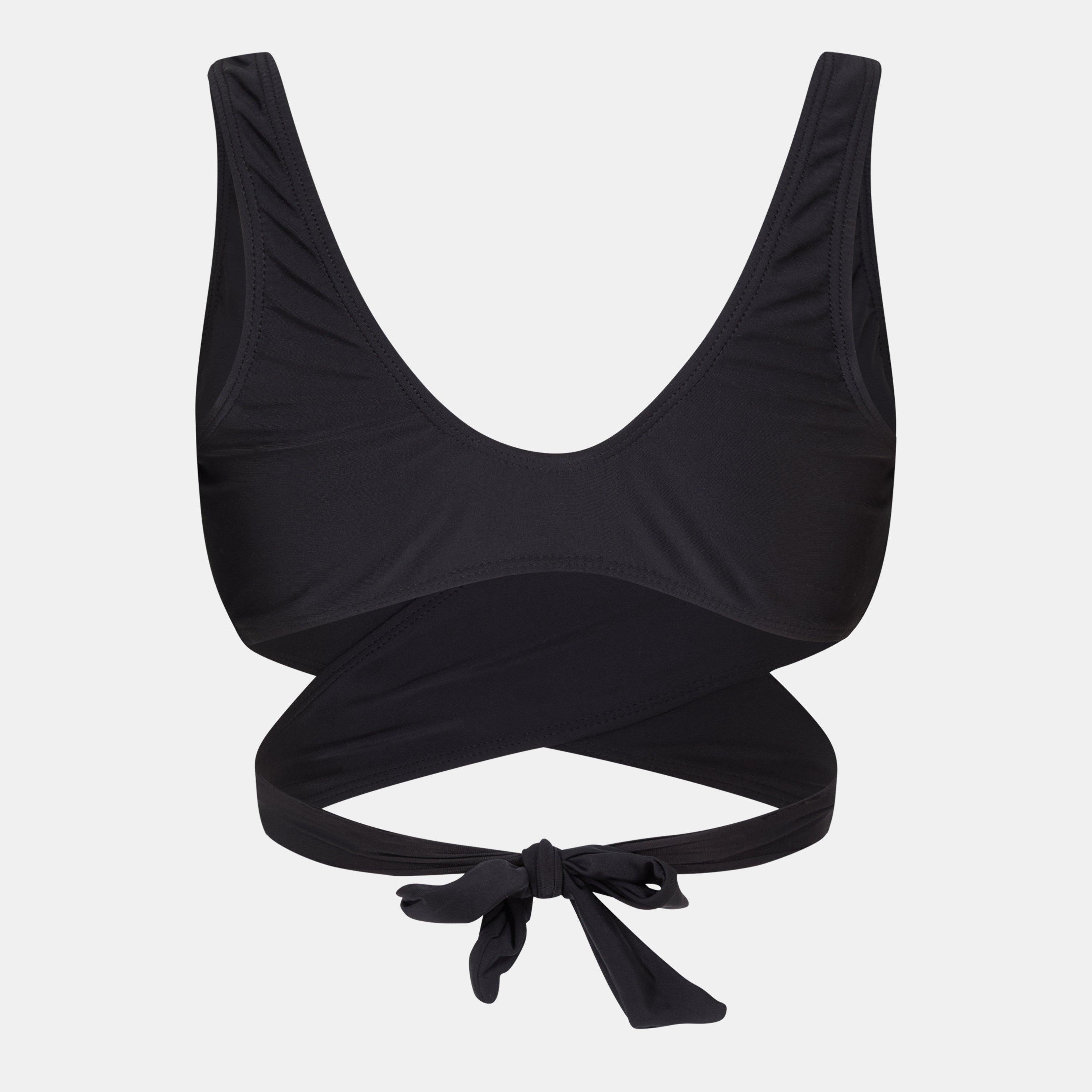 Black - Brave Soul - Around Plunge Bikini Top - 2