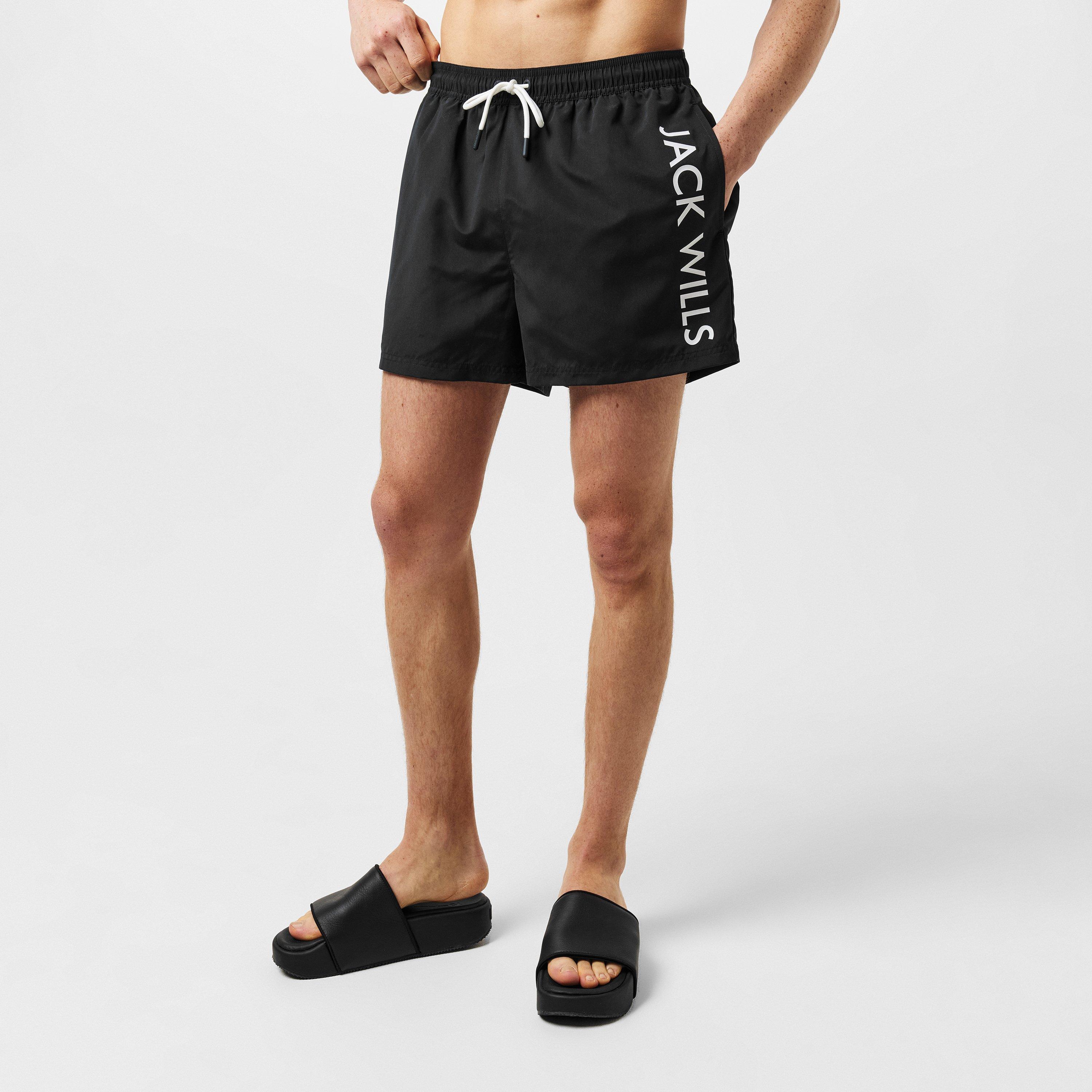 Negro - Jack Wills - Large Logo Swim Shorts - 3