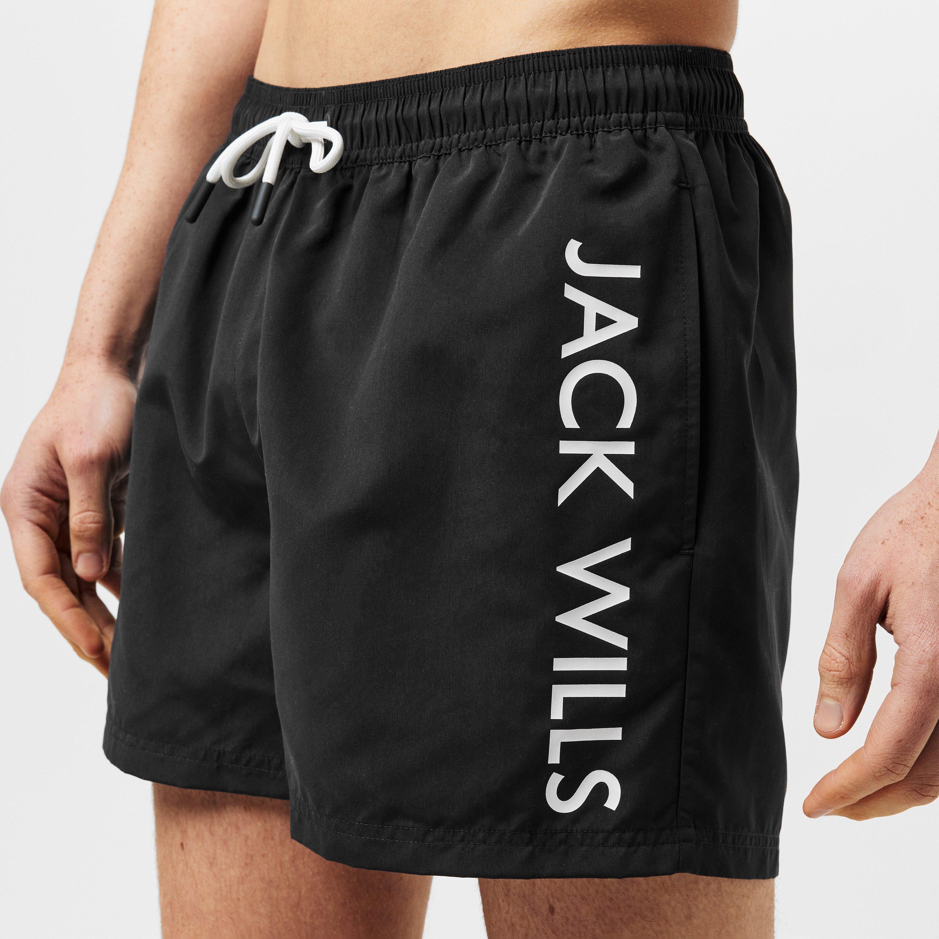 Negro - Jack Wills - Large Logo Swim Shorts - 5