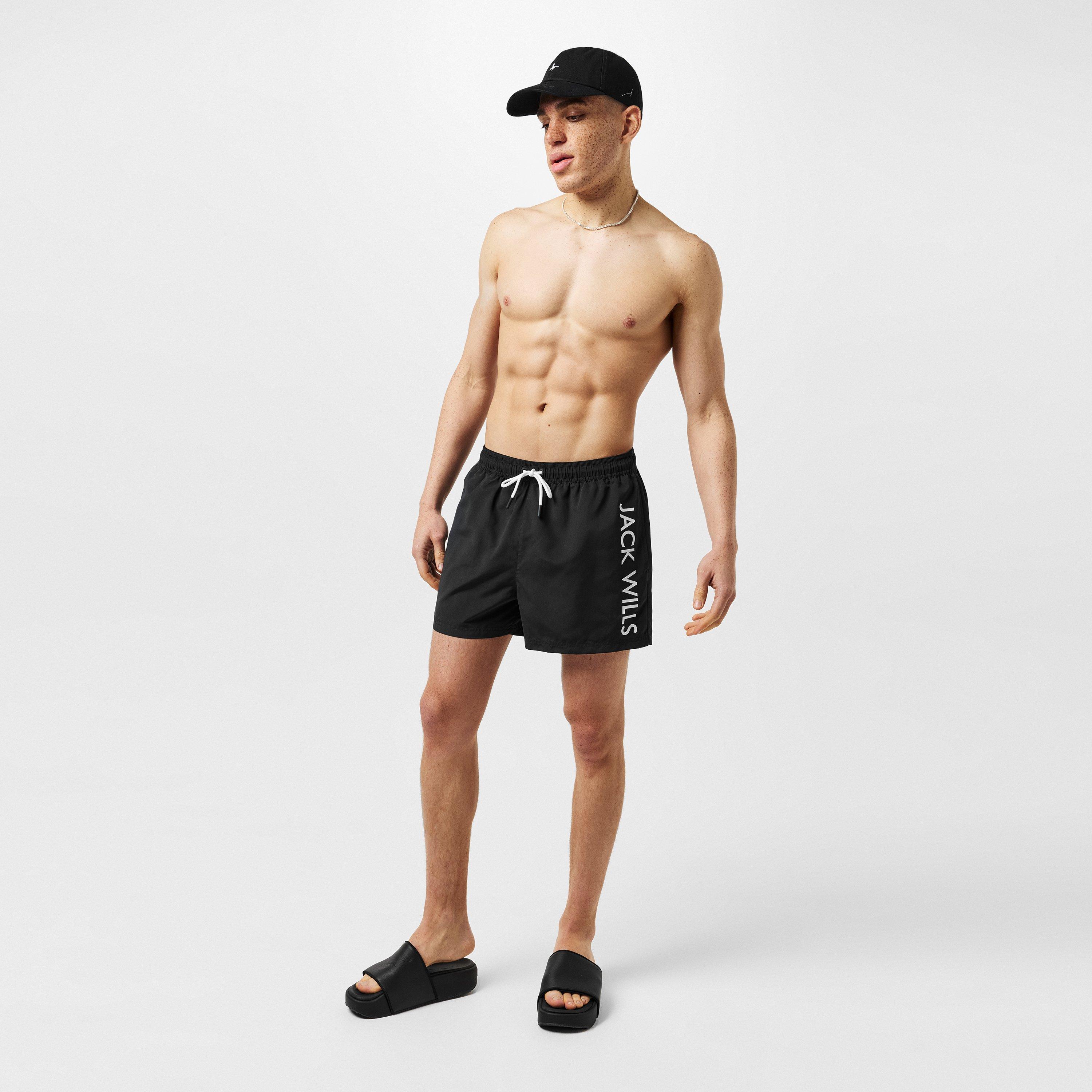 Negro - Jack Wills - Large Logo Swim Shorts - 6