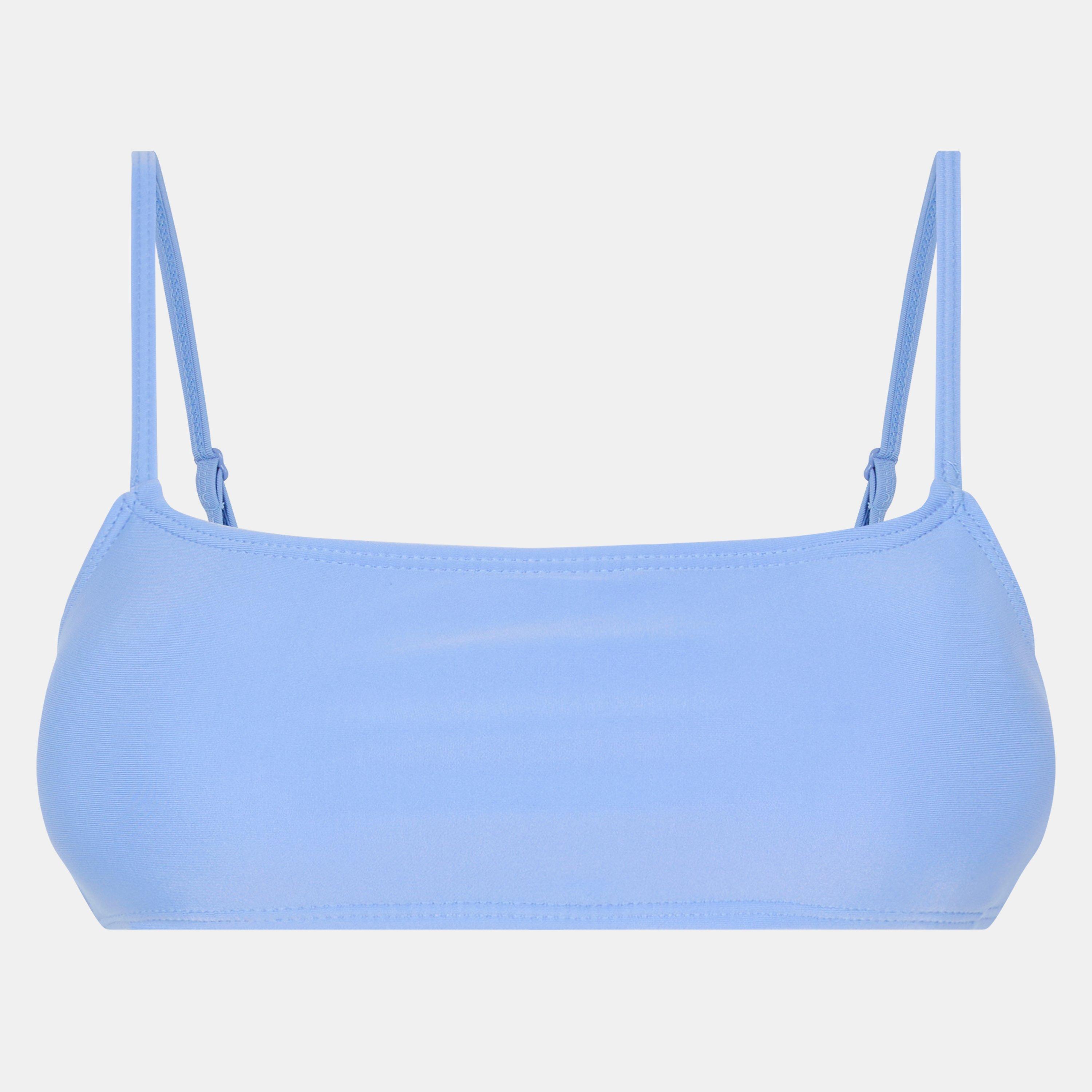 Blauw - Brave Soul - Strappy Square Neck Bikini Top - 1