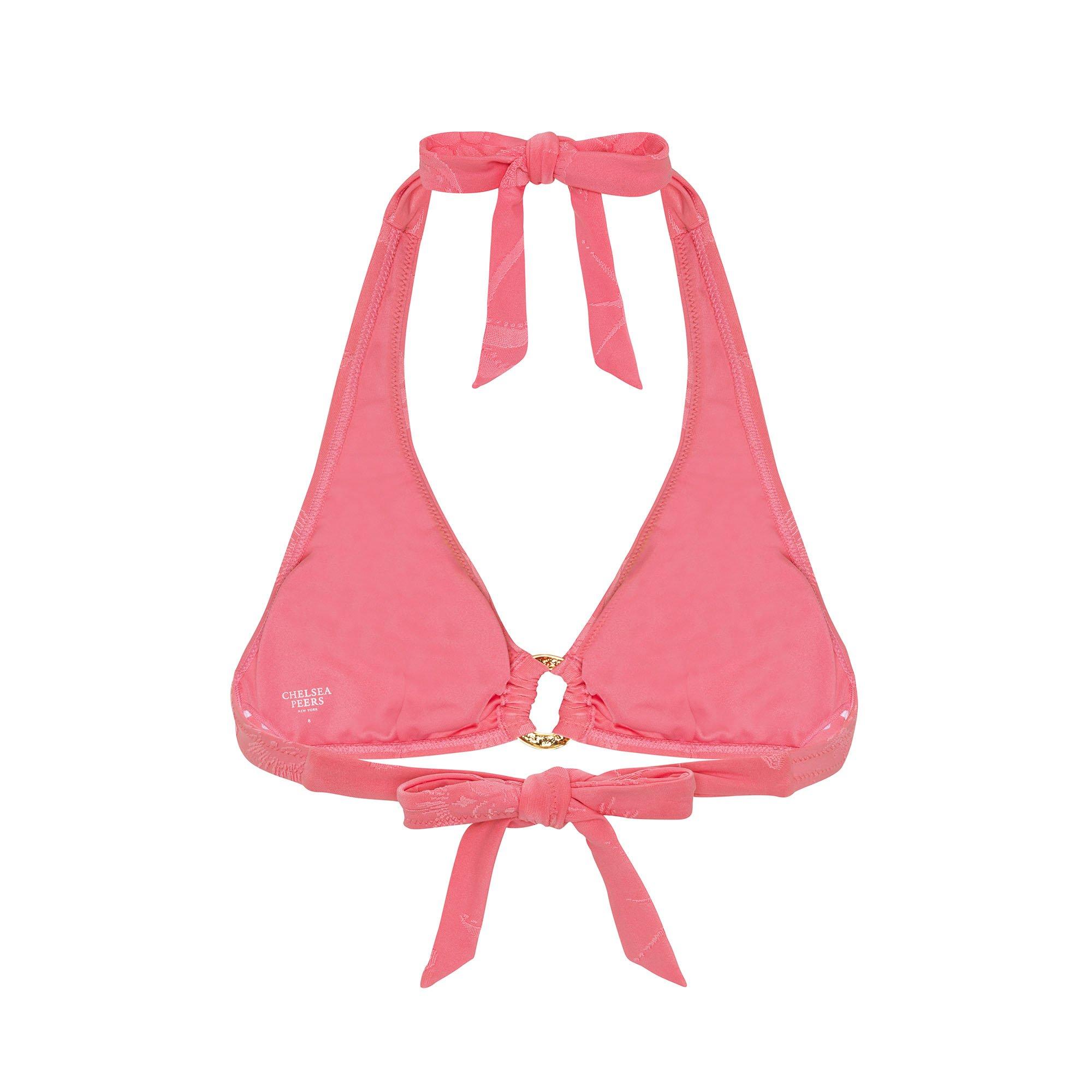 Pink Jacquard - Chelsea Peers - Women's Triangle Bikini - 2