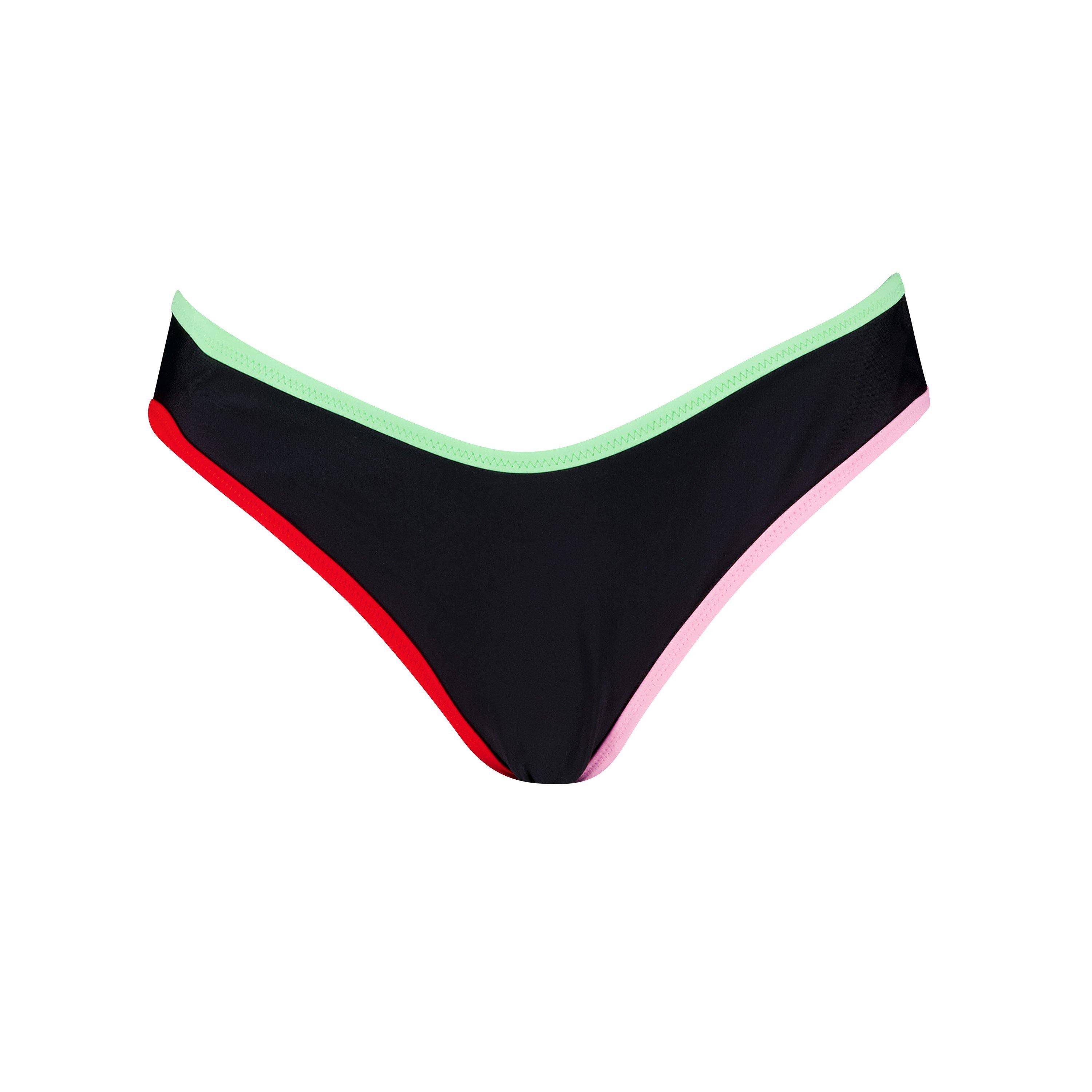 Puma Women's Reversible Brazilian Bikini Bottoms - Black Combo - 16 (XL)