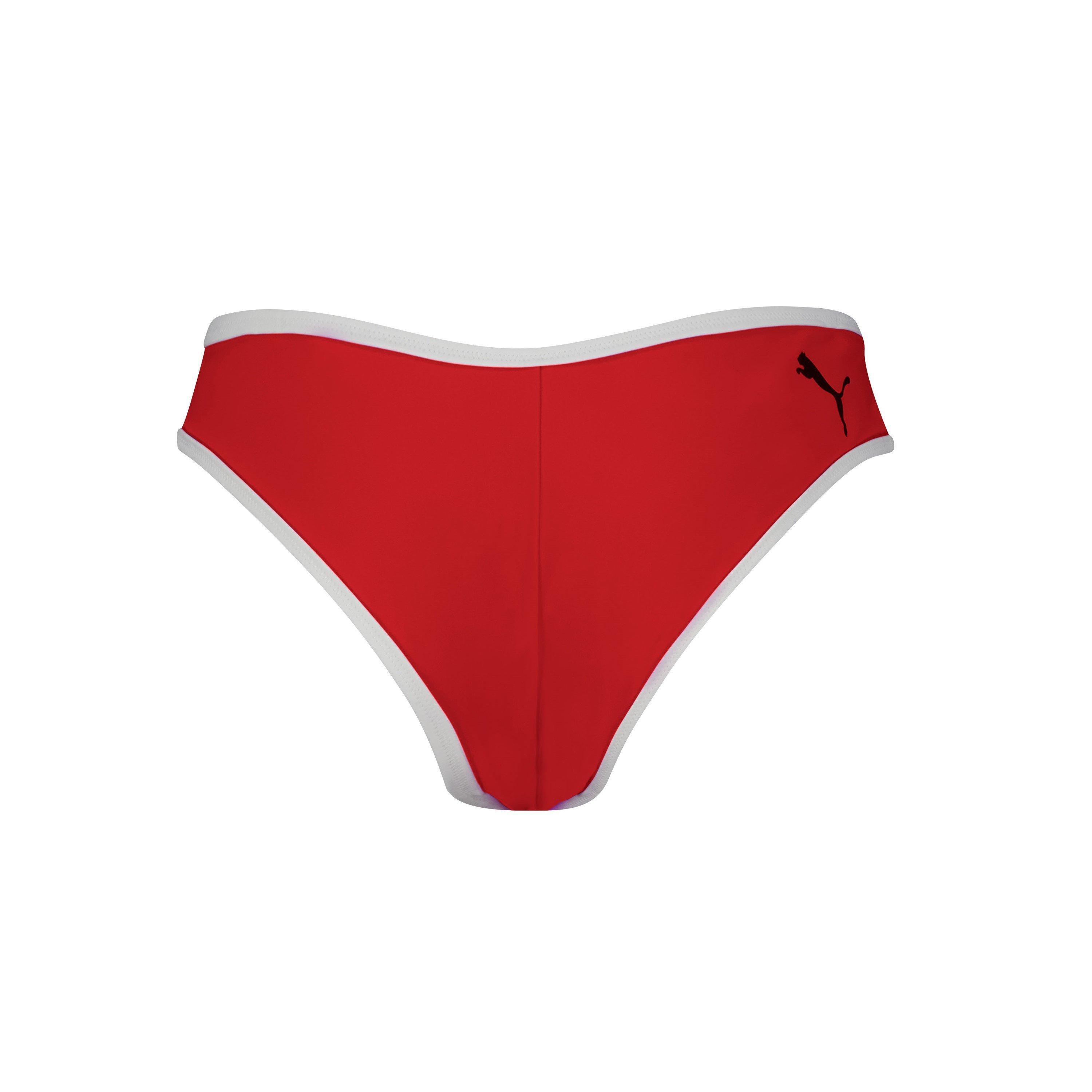 Black Combo - Puma - Women's Reversible Brazilian Bikini Bottoms - 4