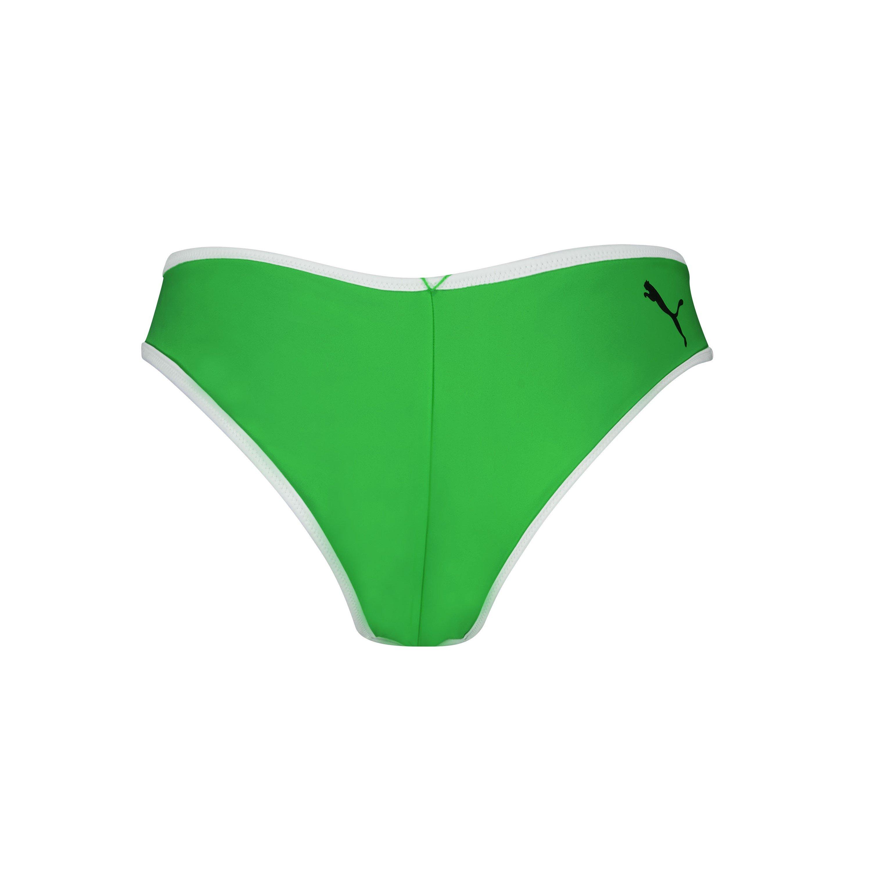 Blue / Green - Puma - Women's Reversible Brazilian Bikini Bottoms - 4