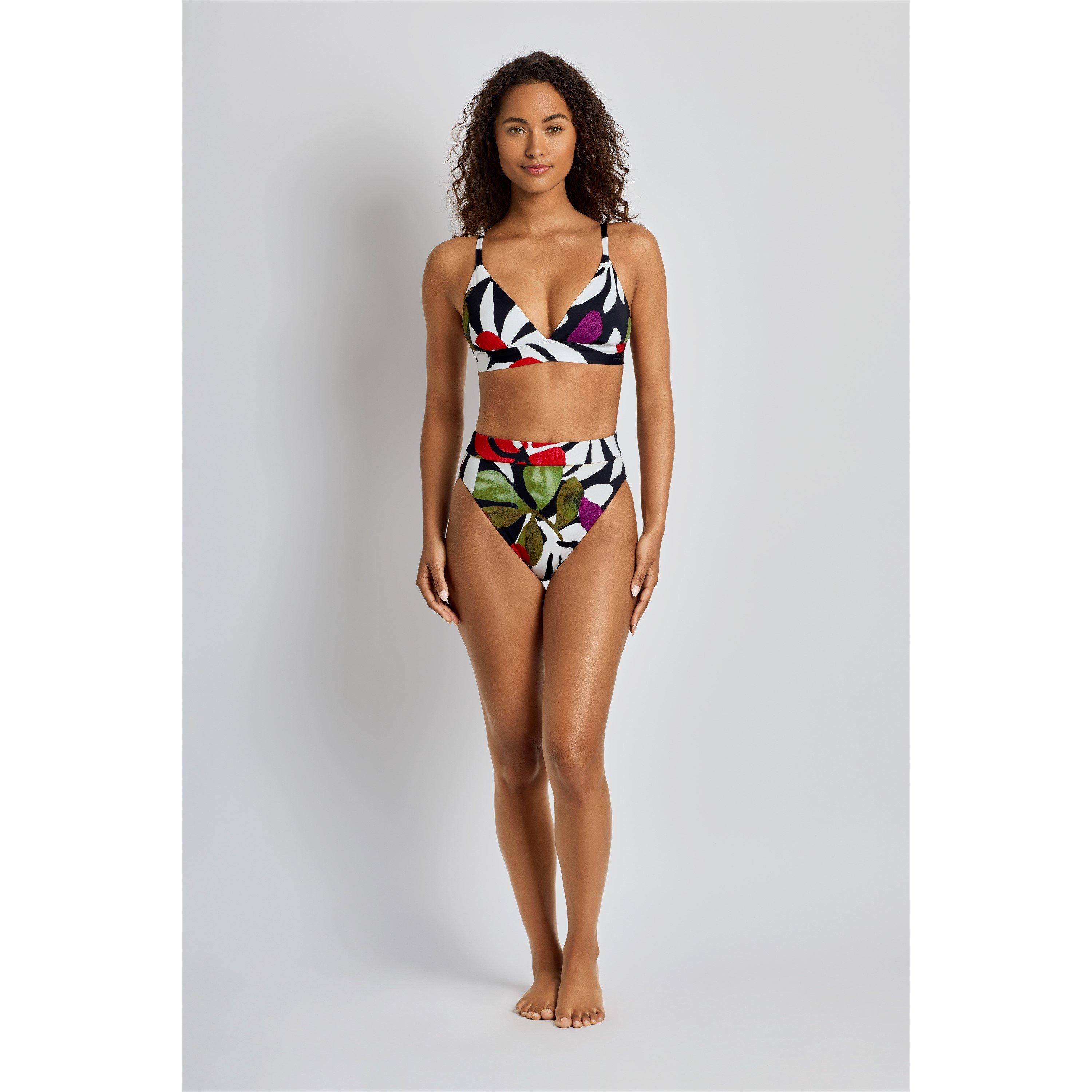Jungle Floral - Lauren by Ralph Lauren - LRL Tri Bikini Top Ld63 - 1