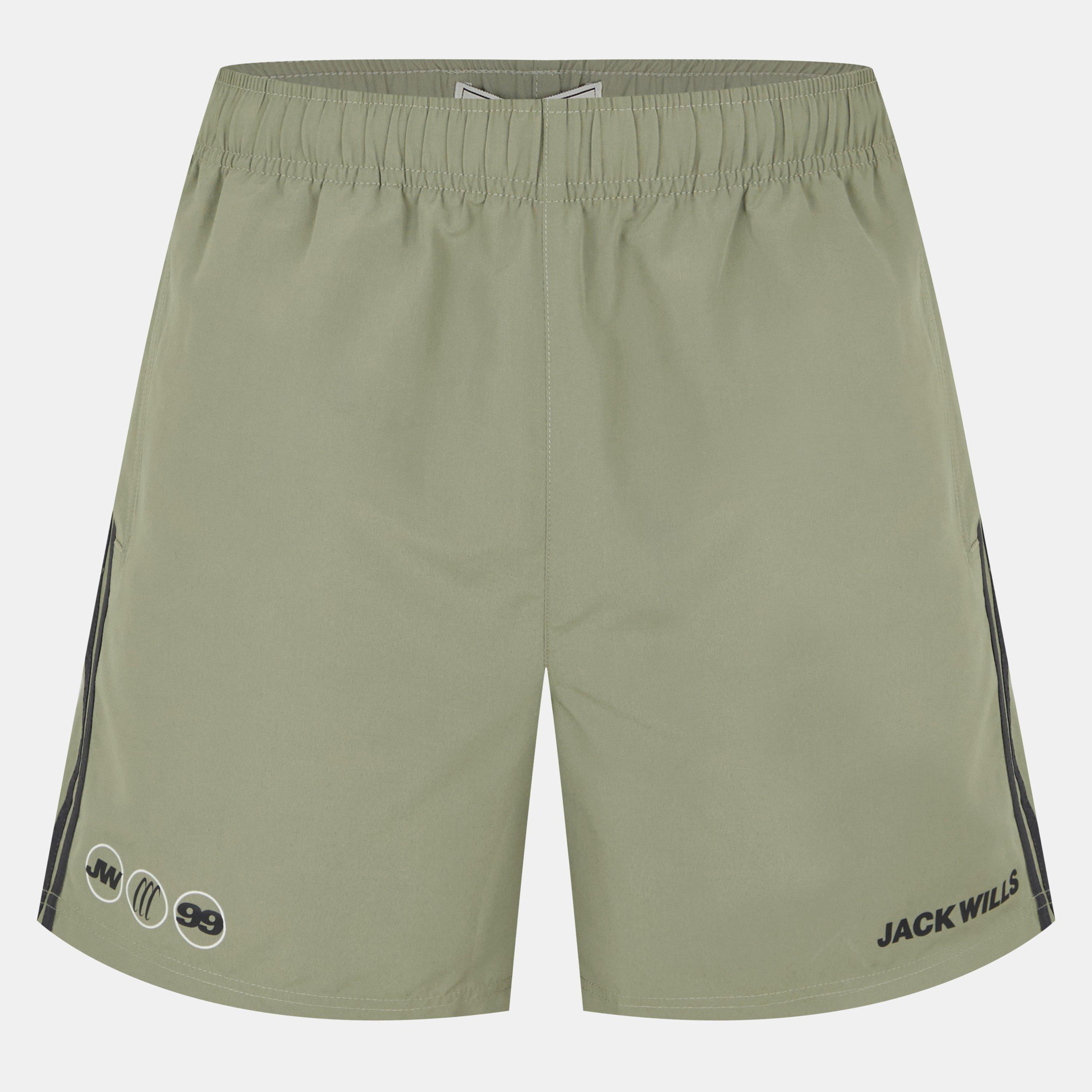 Sálvia Prateada - Jack Wills - Men's Side Stripe Swim Shorts - 1