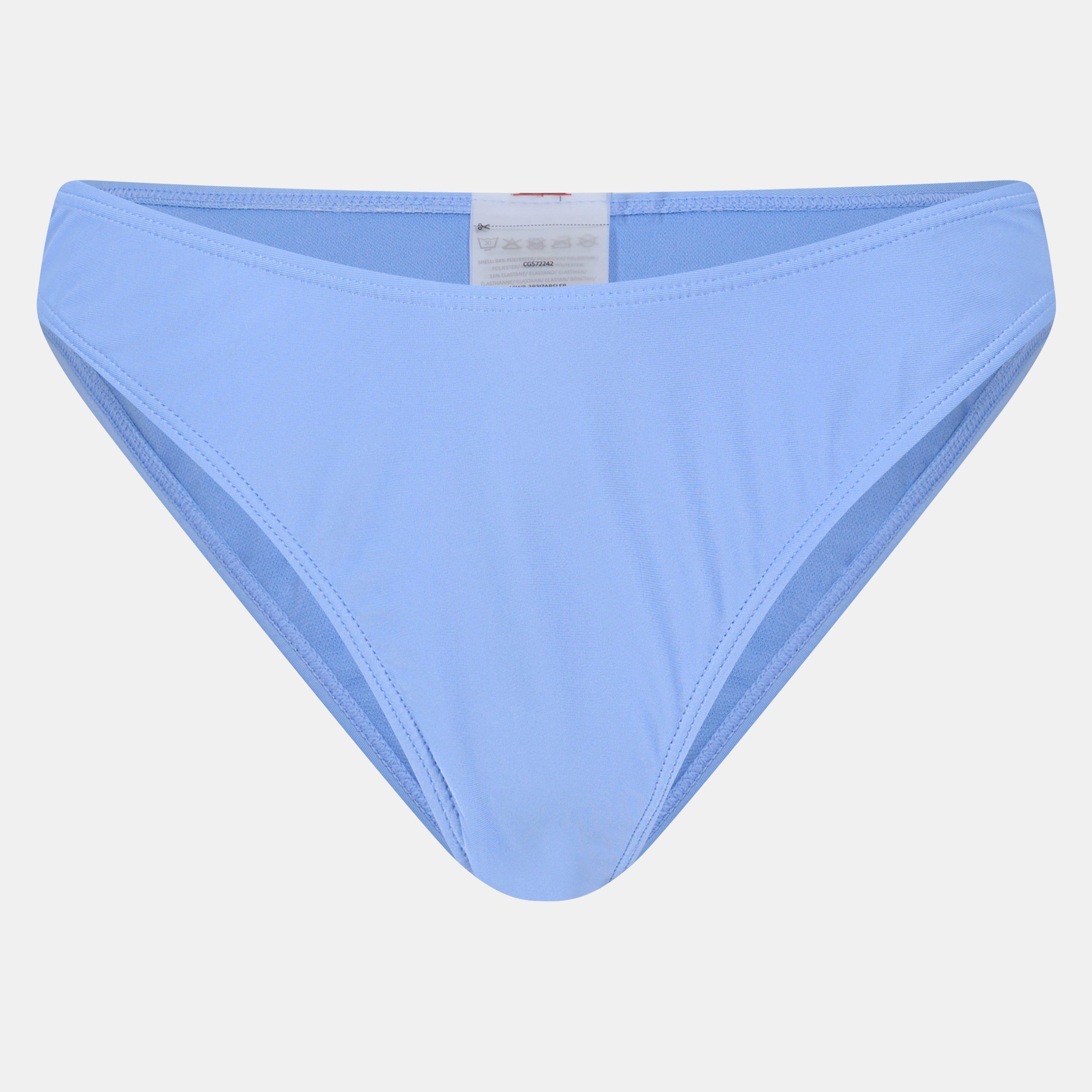 Brave Soul Women's Low Rise Bikini Bottoms - Blue - 10 (S)