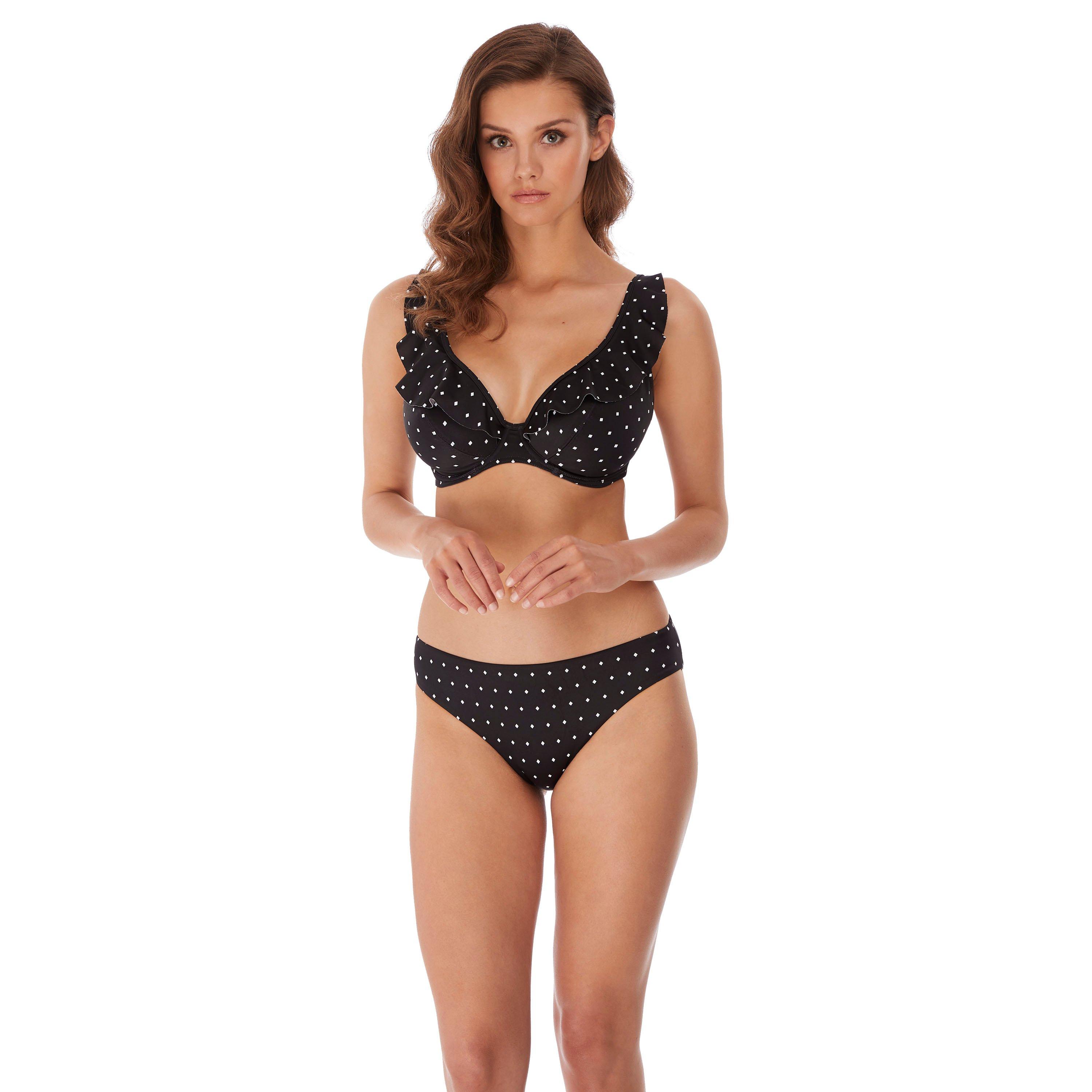 BLK Black - Freya - Jewel Cove Underwired Plunge Bikini Top - 6