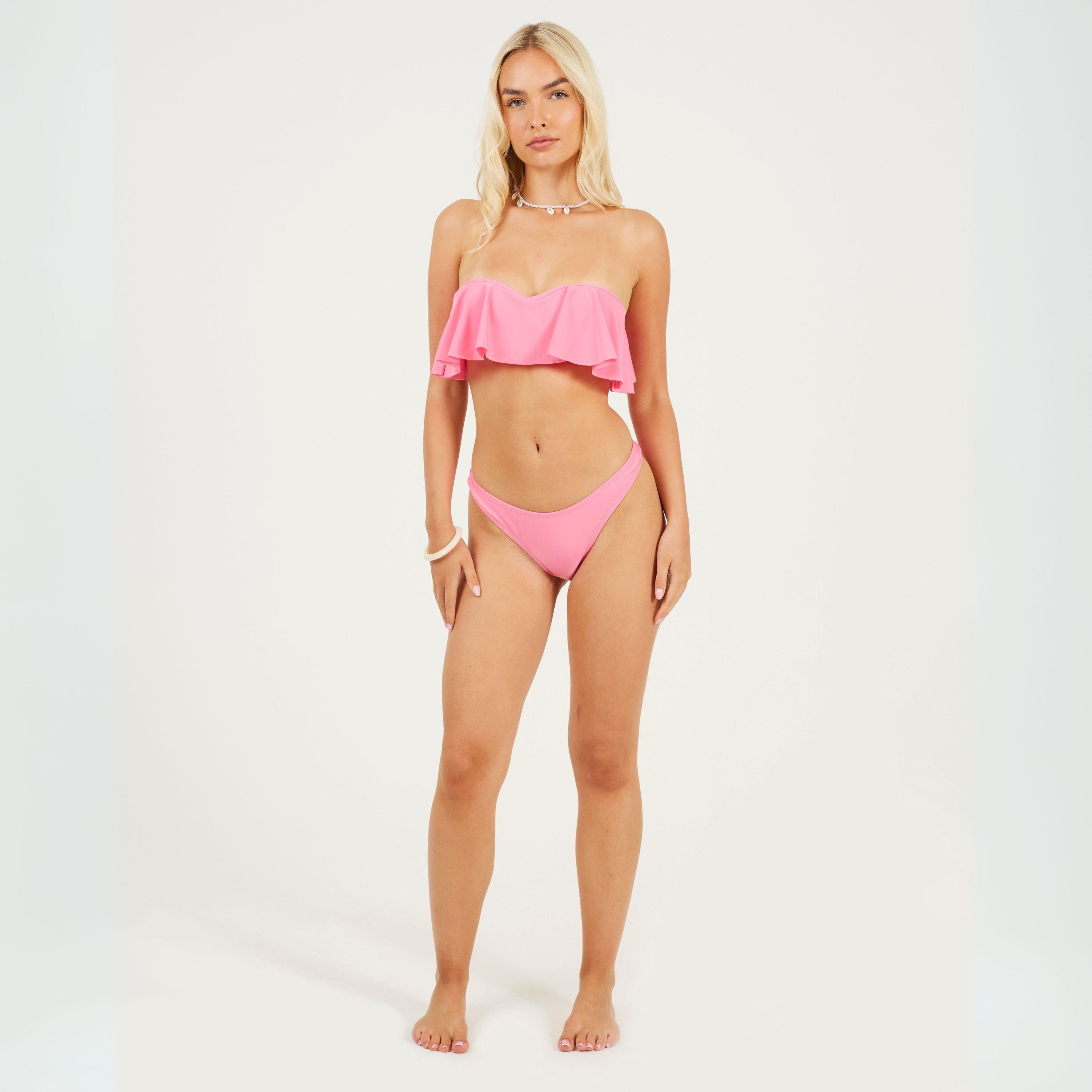 Bright Pink - Brave Soul - Rise Bikini Bottoms - 3