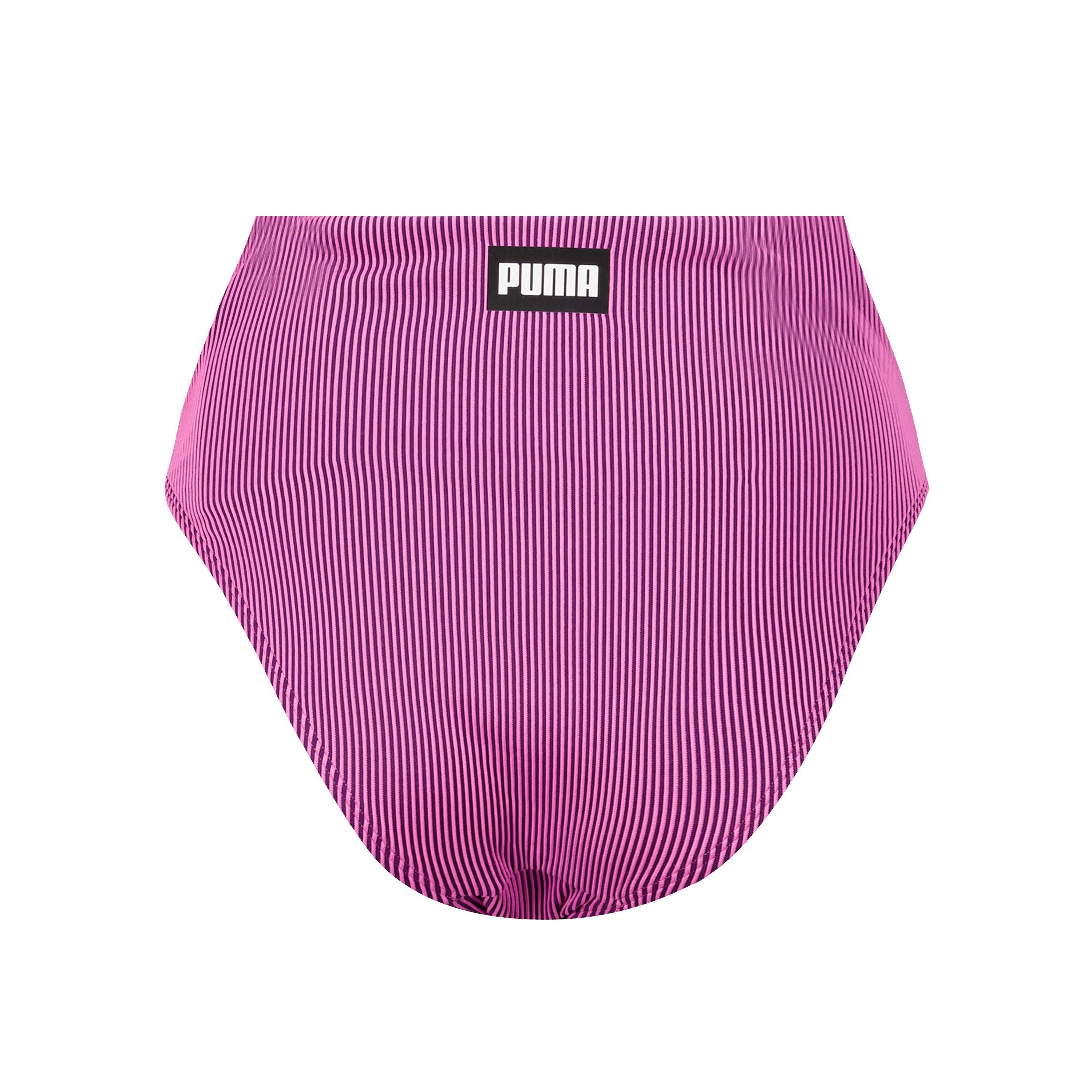 Pink Combo - Puma - Women's High Waisted Bikini Bottoms - 2