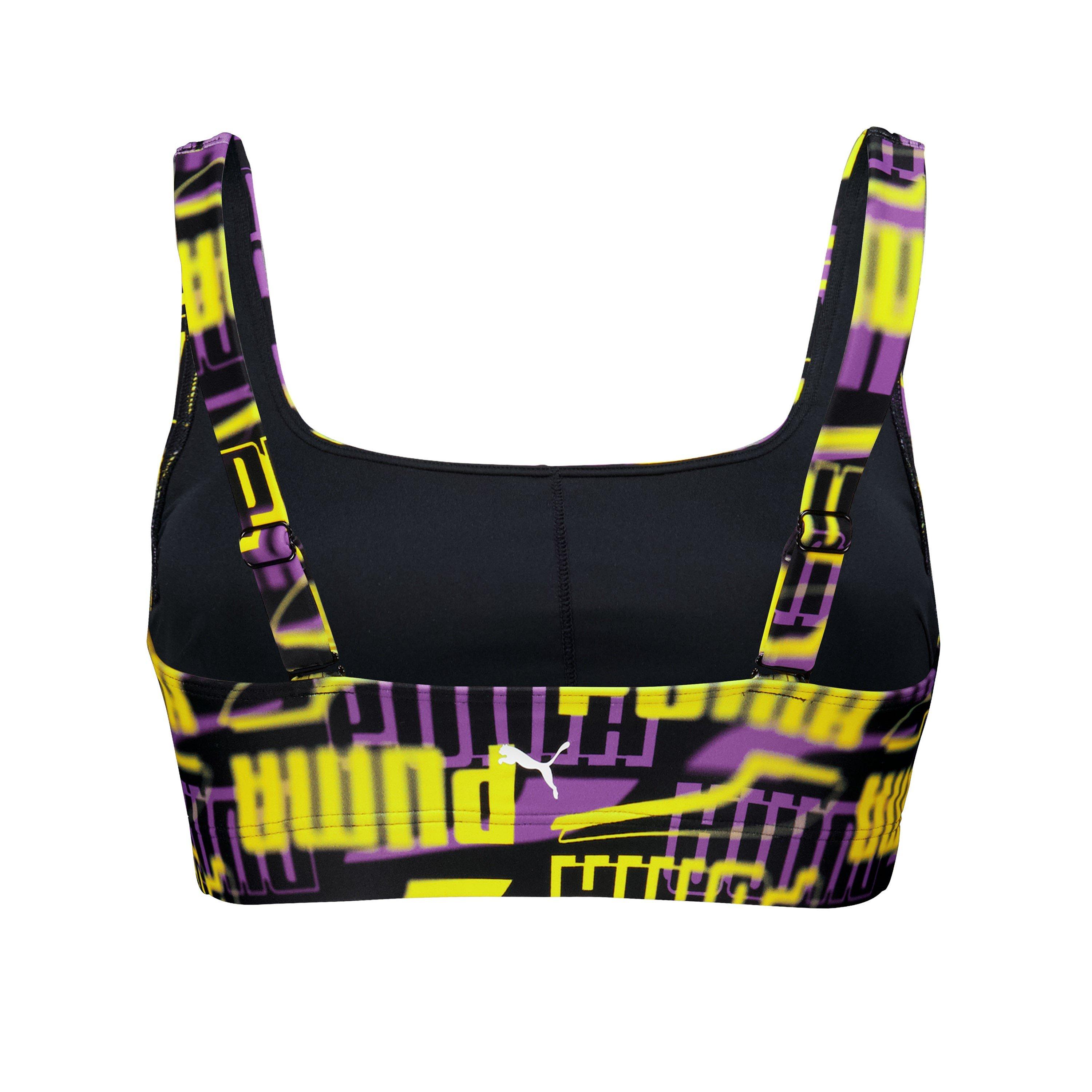 Black Combo - Puma - Scoop Neck Swimsuit - 2