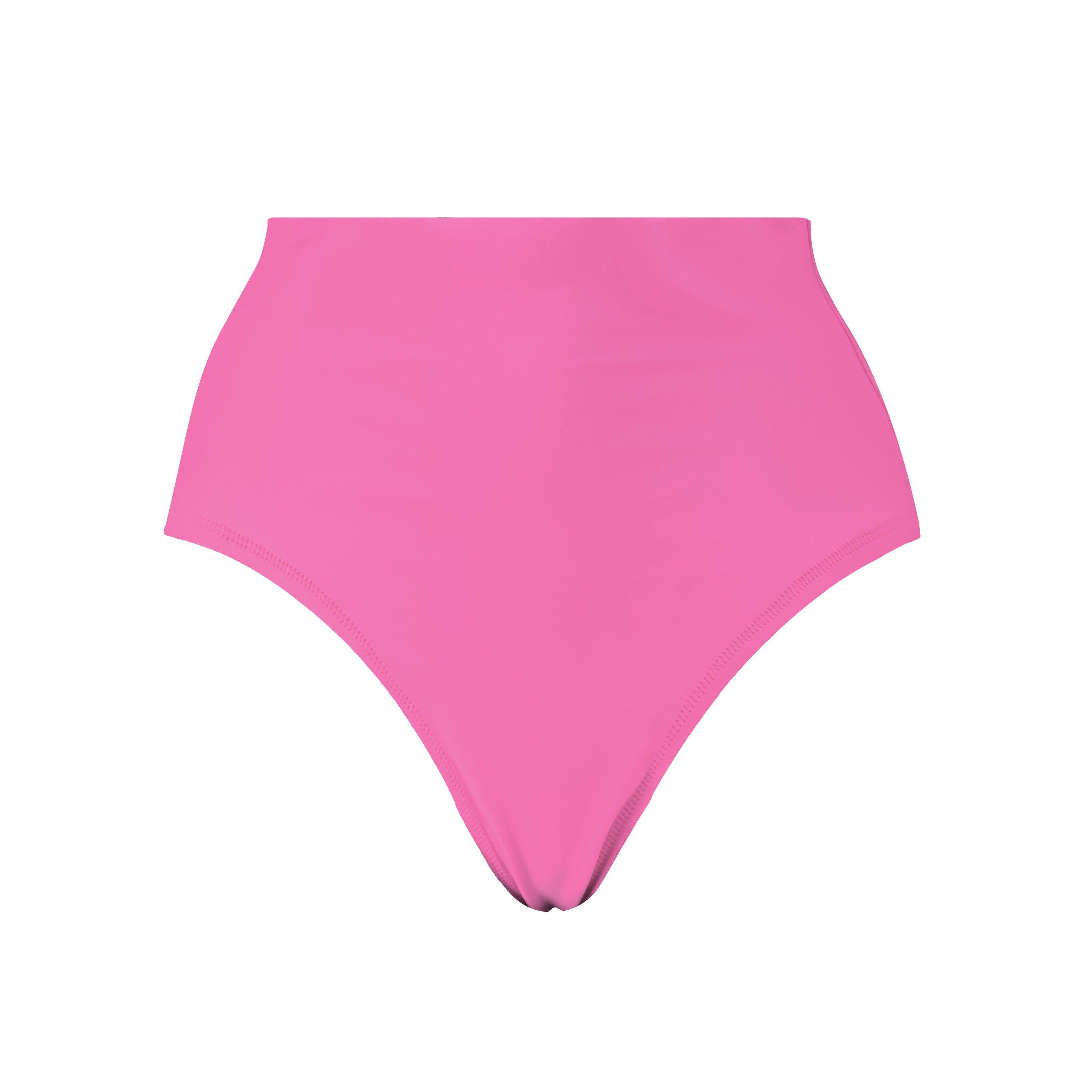 Puma Women's High Waist Swimwear Bikini Brief - Fluo Pink - 10 (S)