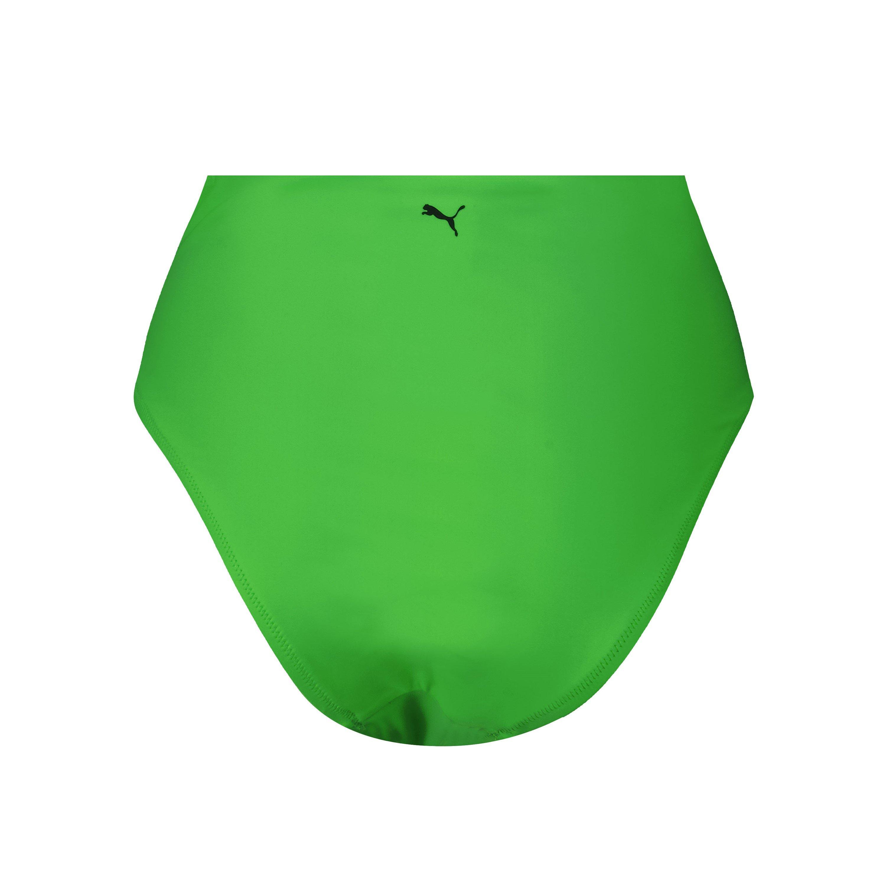 Bright Green - Puma - Women's High Waist Swimwear Bikini Brief - 2