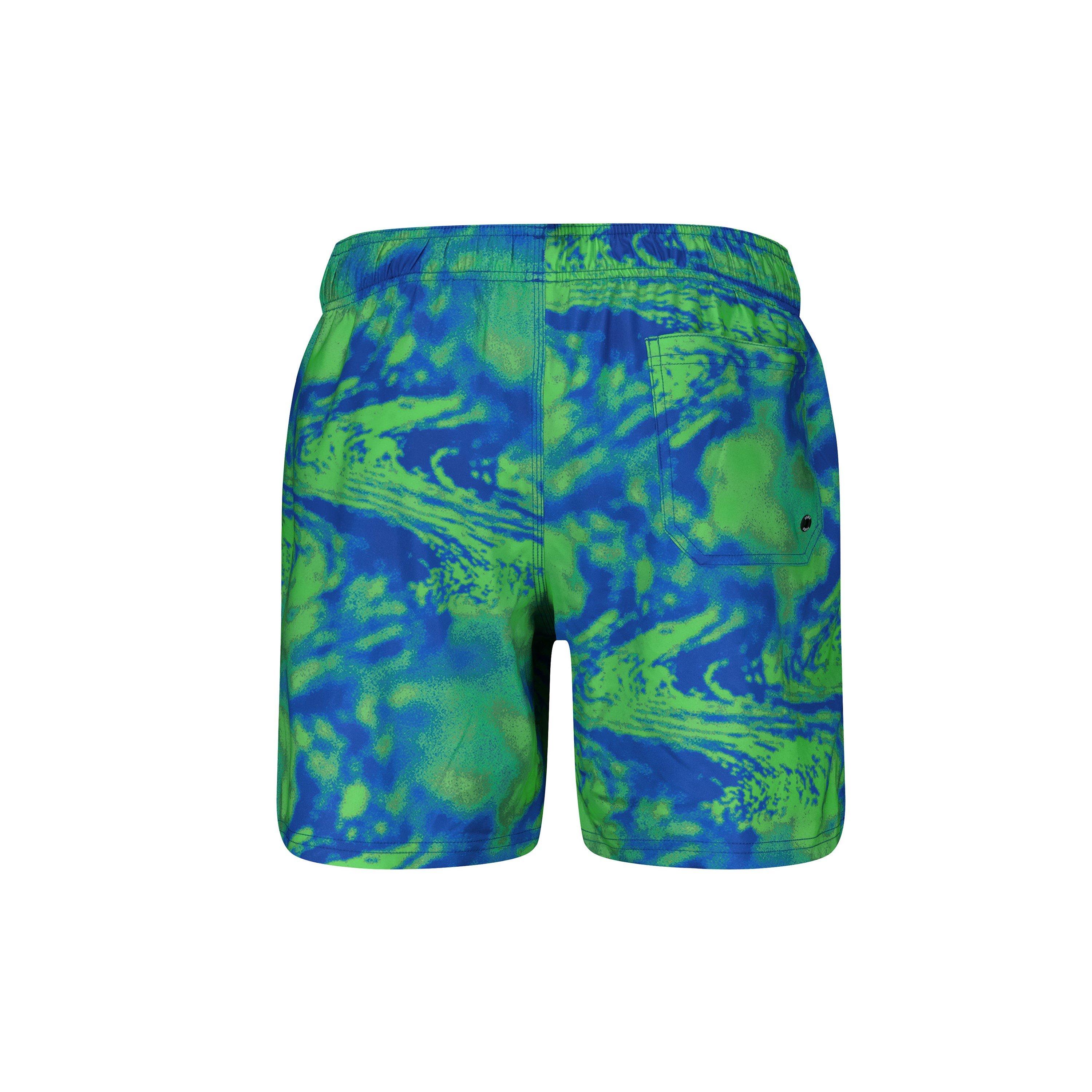 Blue / Green - Puma - Men's Printed Woven Swim Shorts - 2