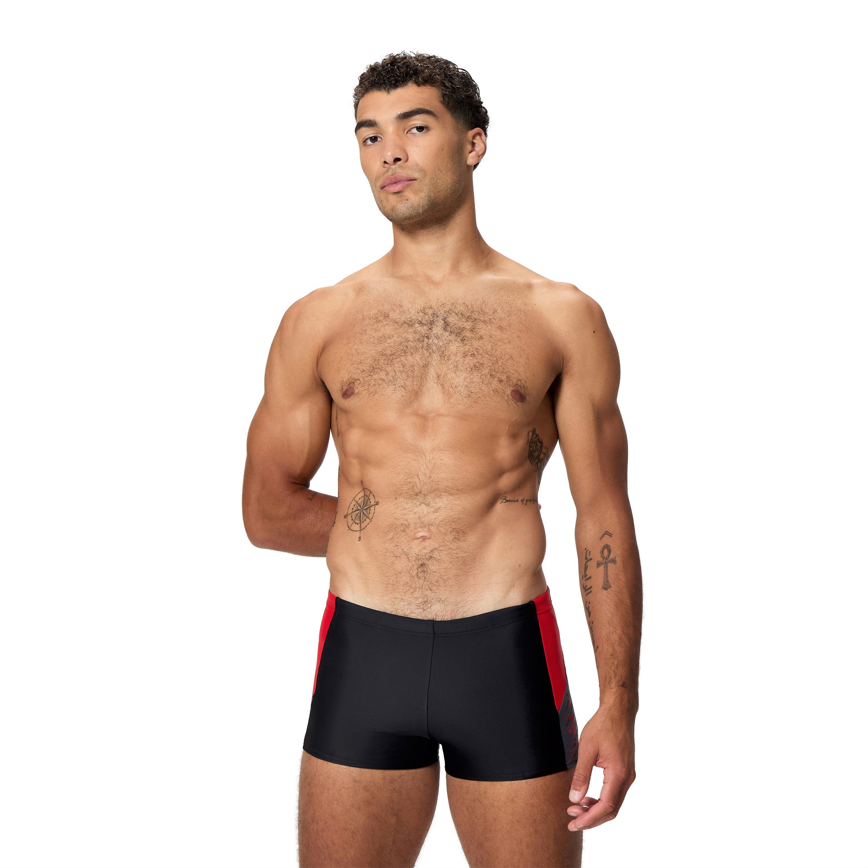 Speedo Men's Dive Aqshort Swimming Trunks - Ant/Rish Red - Small